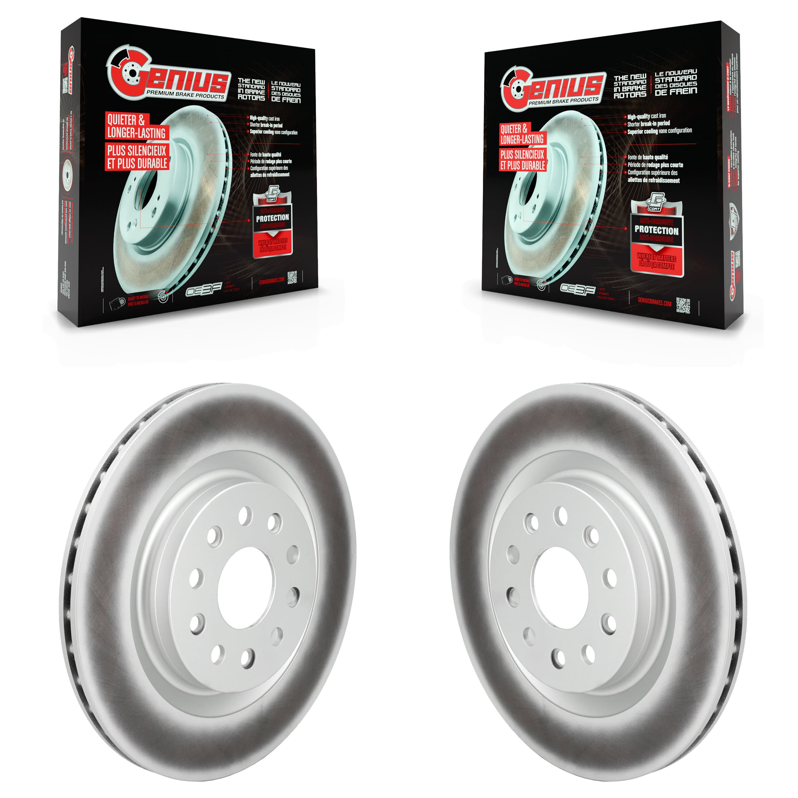 Genius - KG-102056 - Rear Disc Brake Rotor Kits image 1