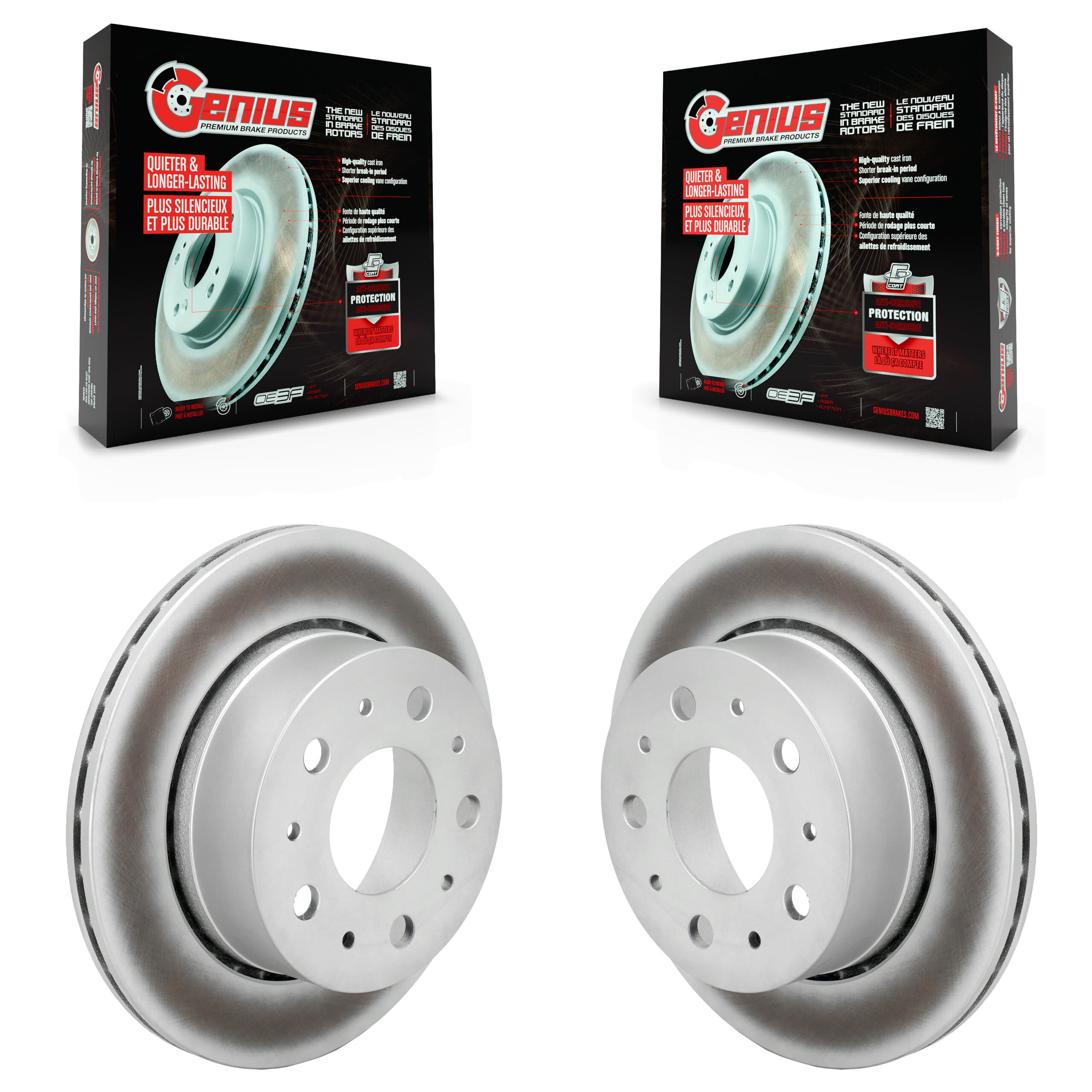 Genius - KG-102059 - Rear Disc Brake Rotor Kits image 1