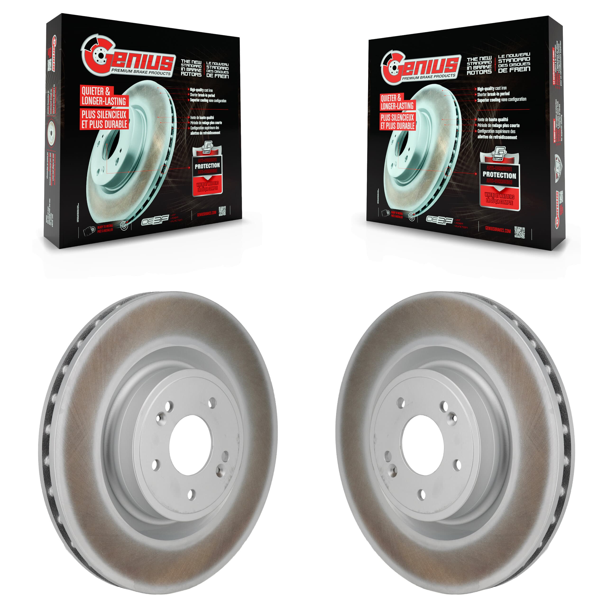 Genius - KG-102084 - Rear Disc Brake Rotor Kits image 1