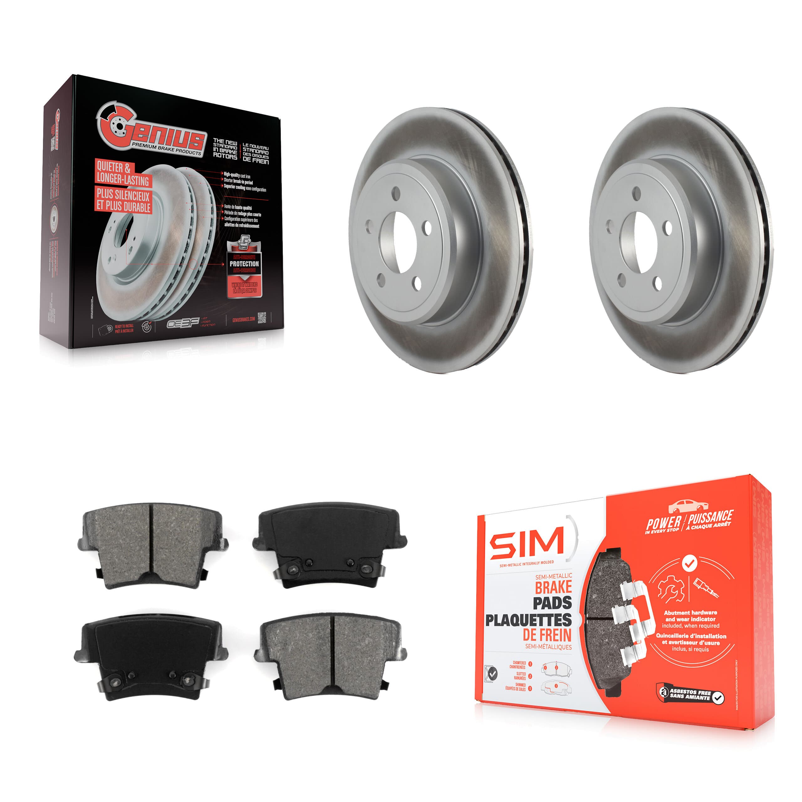 Transit Auto - KGS-101237 - Rear Disc Brake Kits image 1