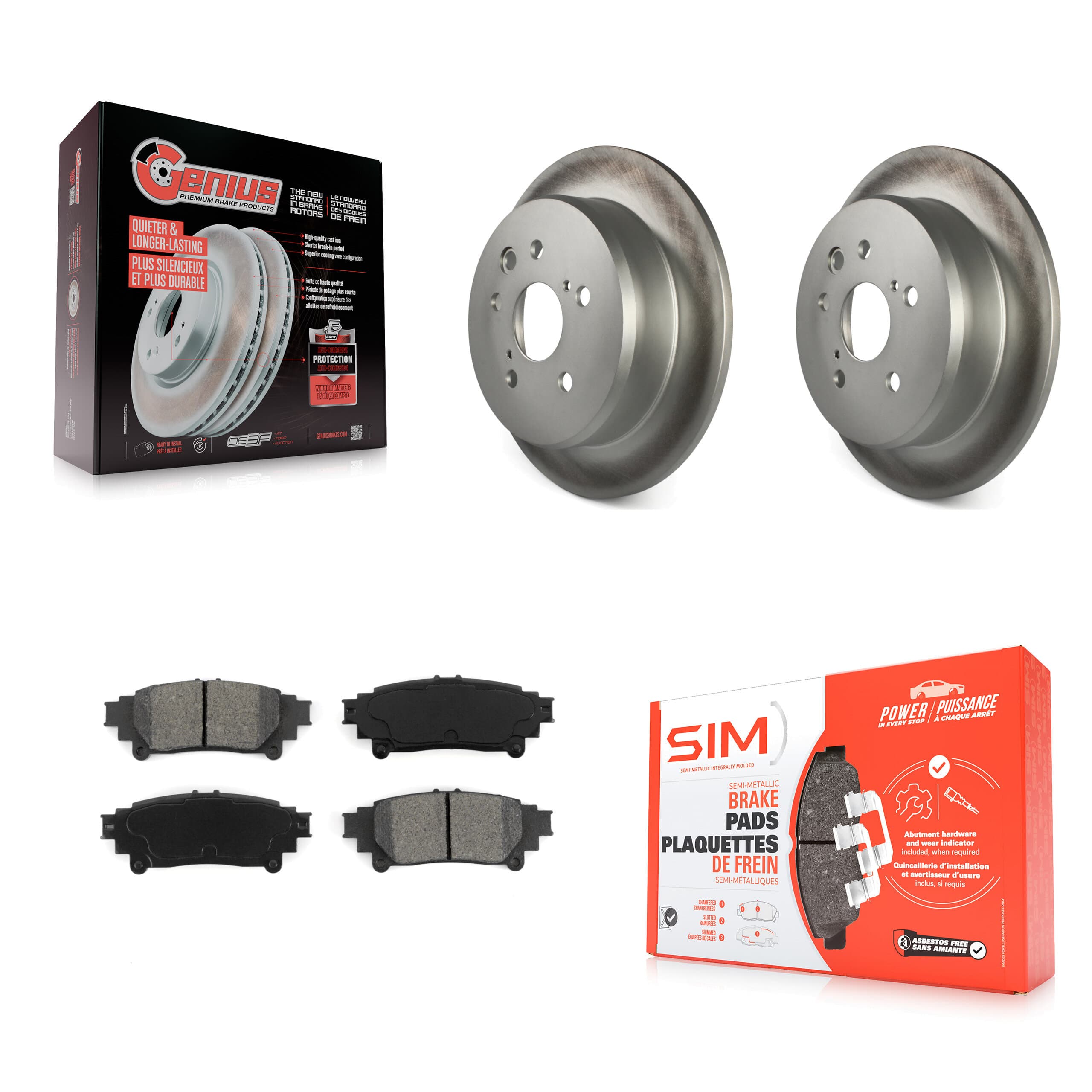 Transit Auto - KGS-101390 - Rear Disc Brake Kits image 1