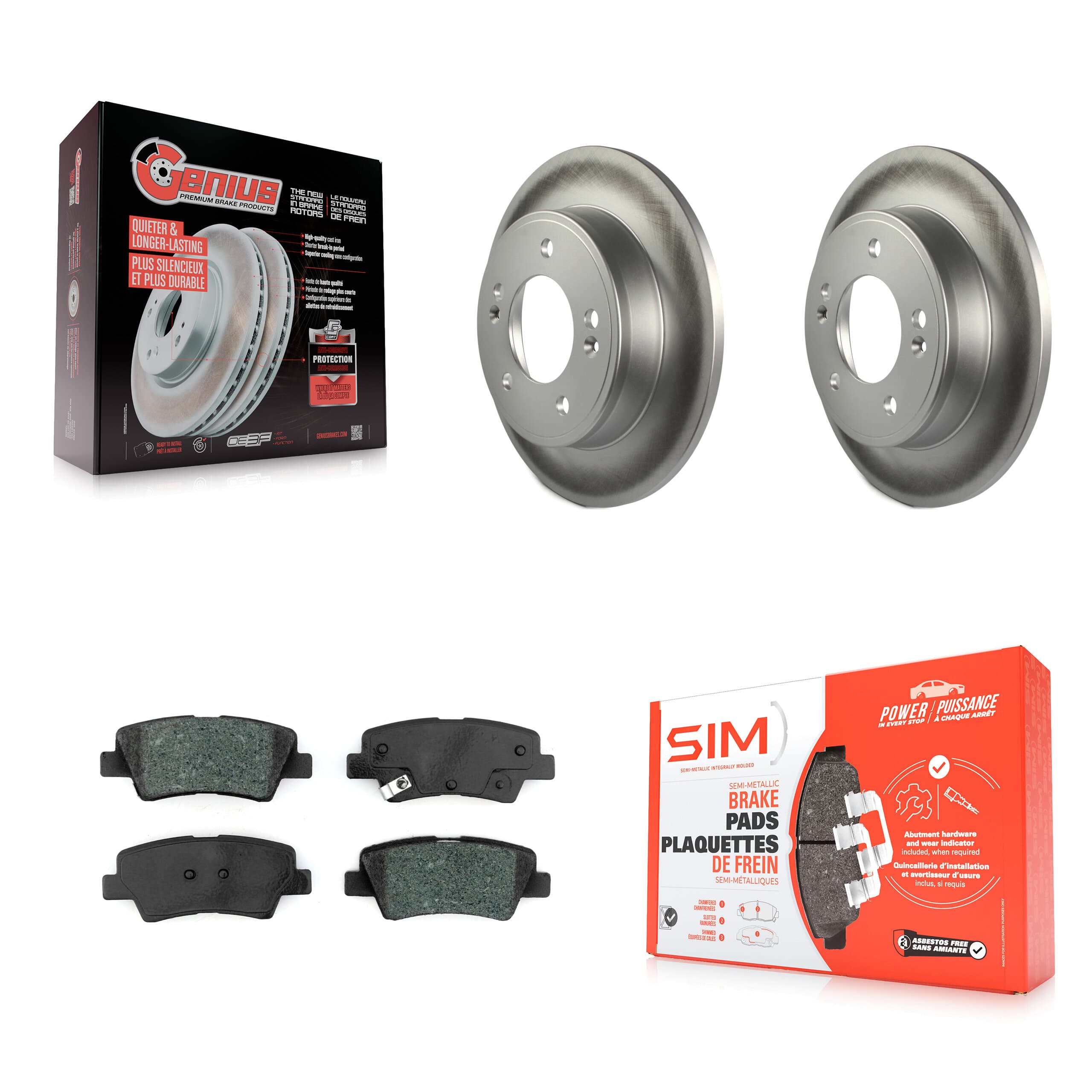 Transit Auto - KGS-101687 - Rear Disc Brake Kits image 1