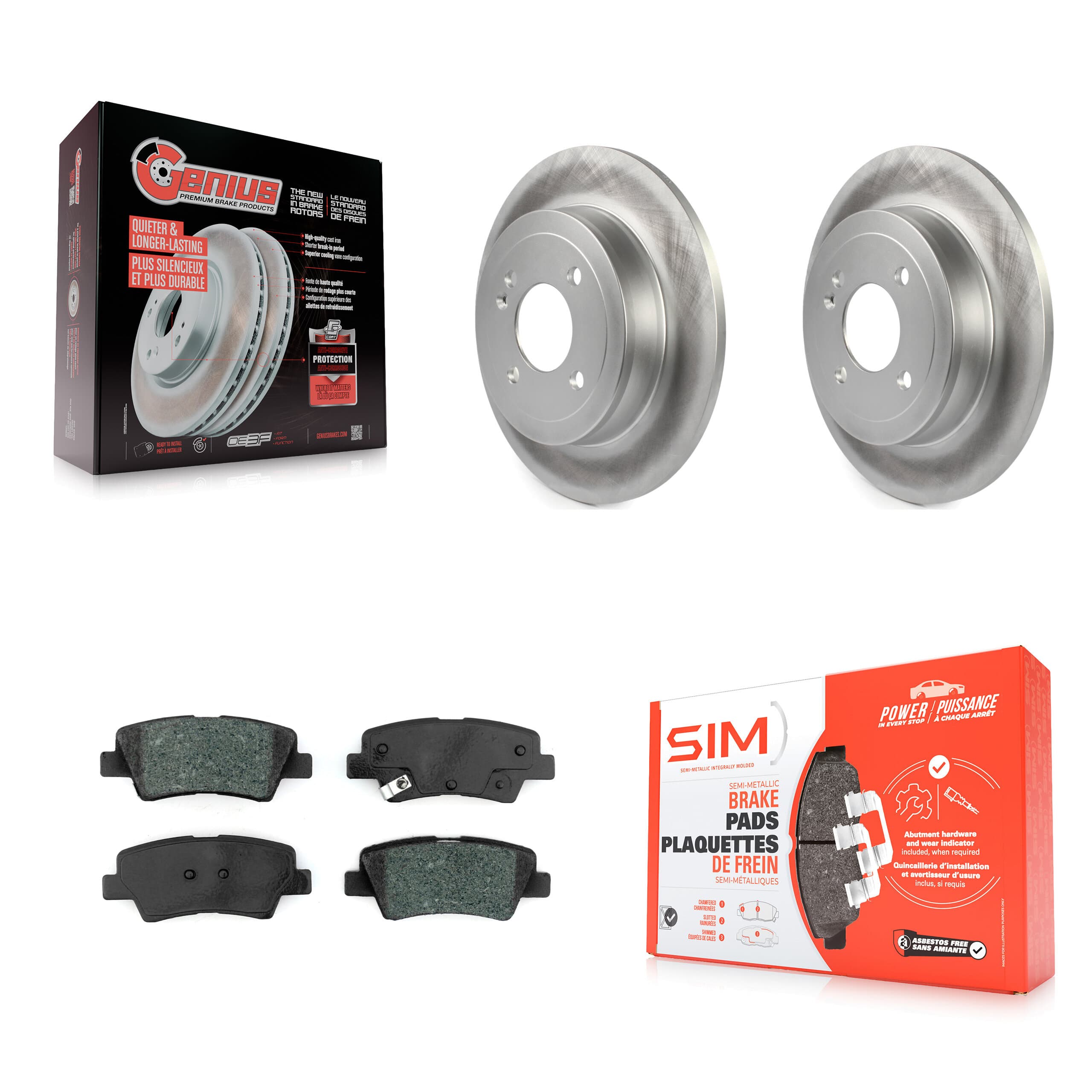 Transit Auto - KGS-101689 - Rear Disc Brake Kits image 1