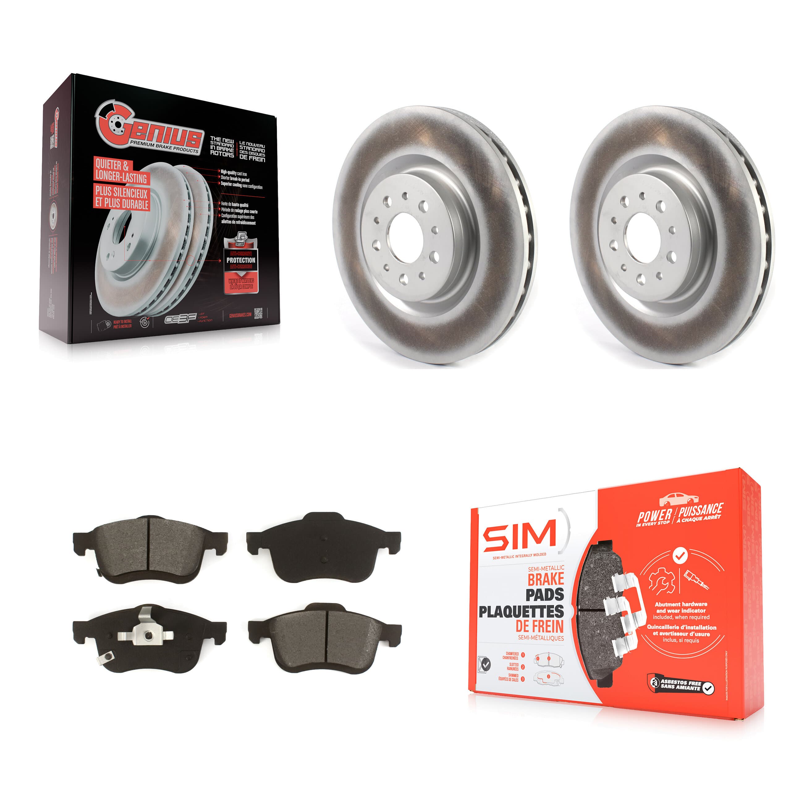 Transit Auto - KGS-101912 - Front Disc Brake Kits image 1