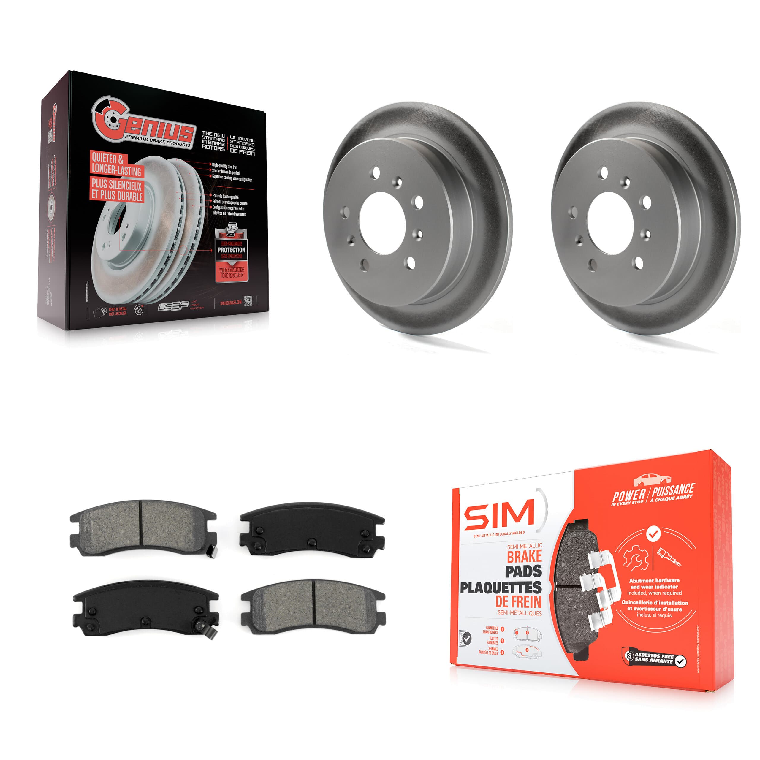 Transit Auto - KGS-102048 - Rear Disc Brake Kits image 1