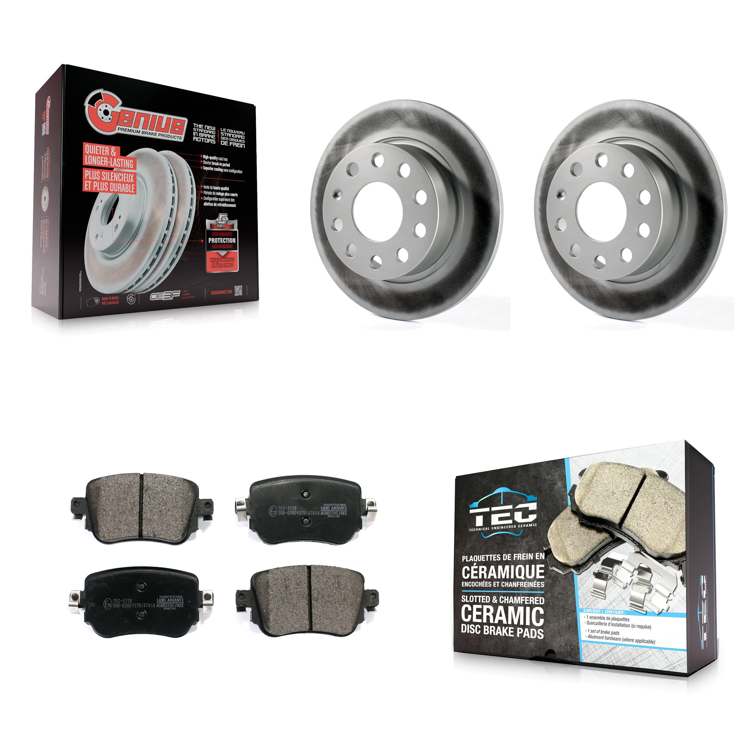 Transit Auto - KGT-104348 - Rear Disc Brake Kits image 1