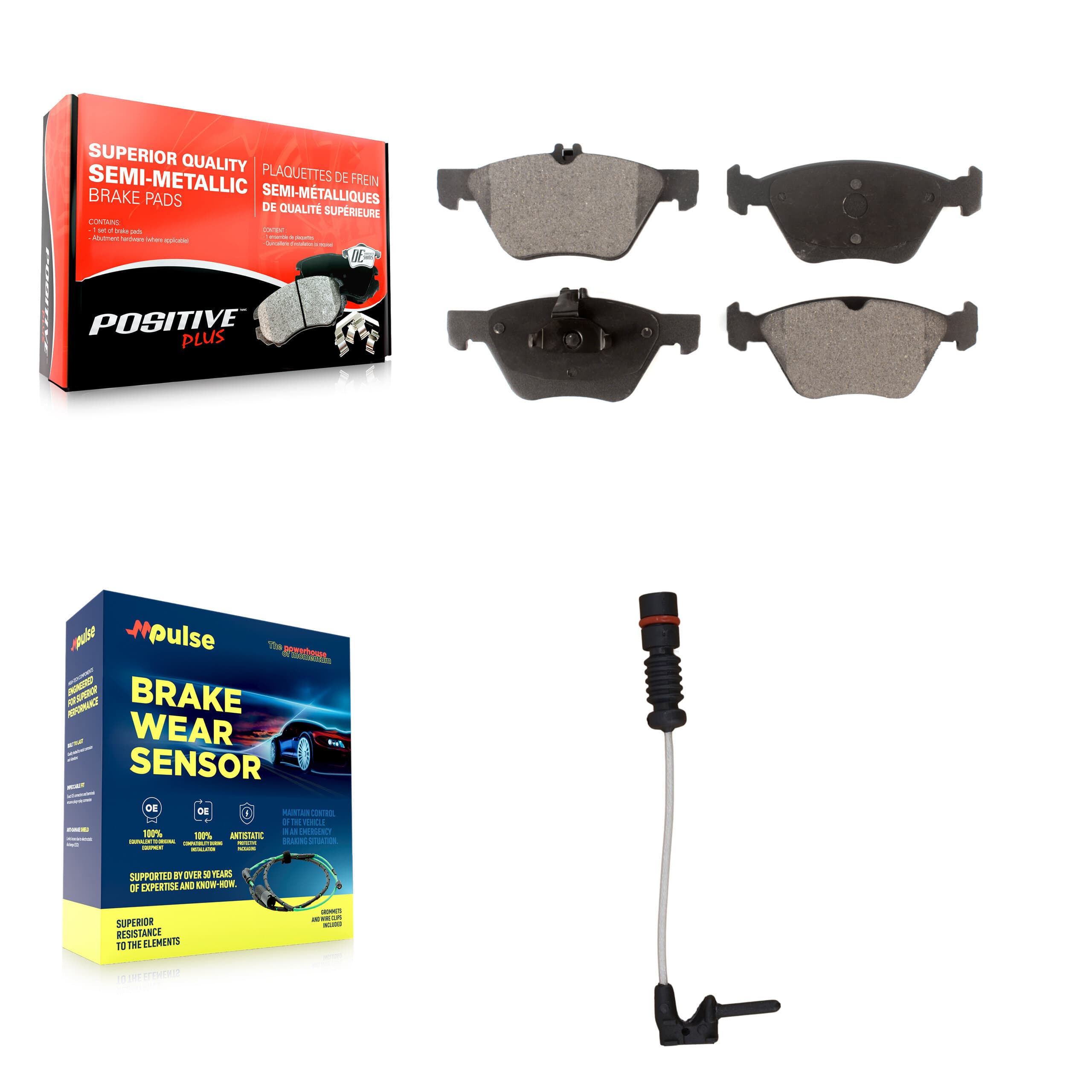 Positive Plus - KPW-100569 - Front Disc Brake Pad Kits image 1