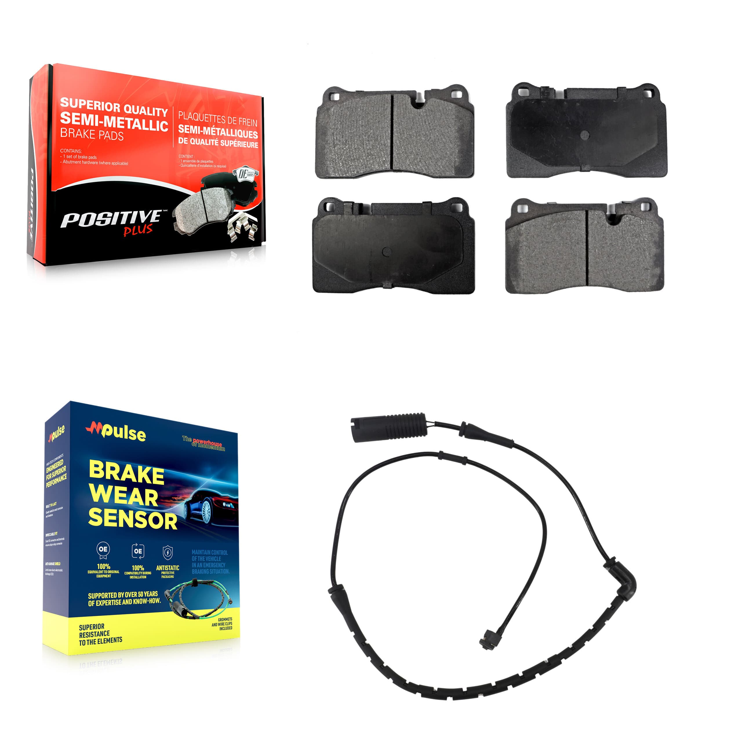 Positive Plus - KPW-100583 - Front Disc Brake Pad Kits image 1