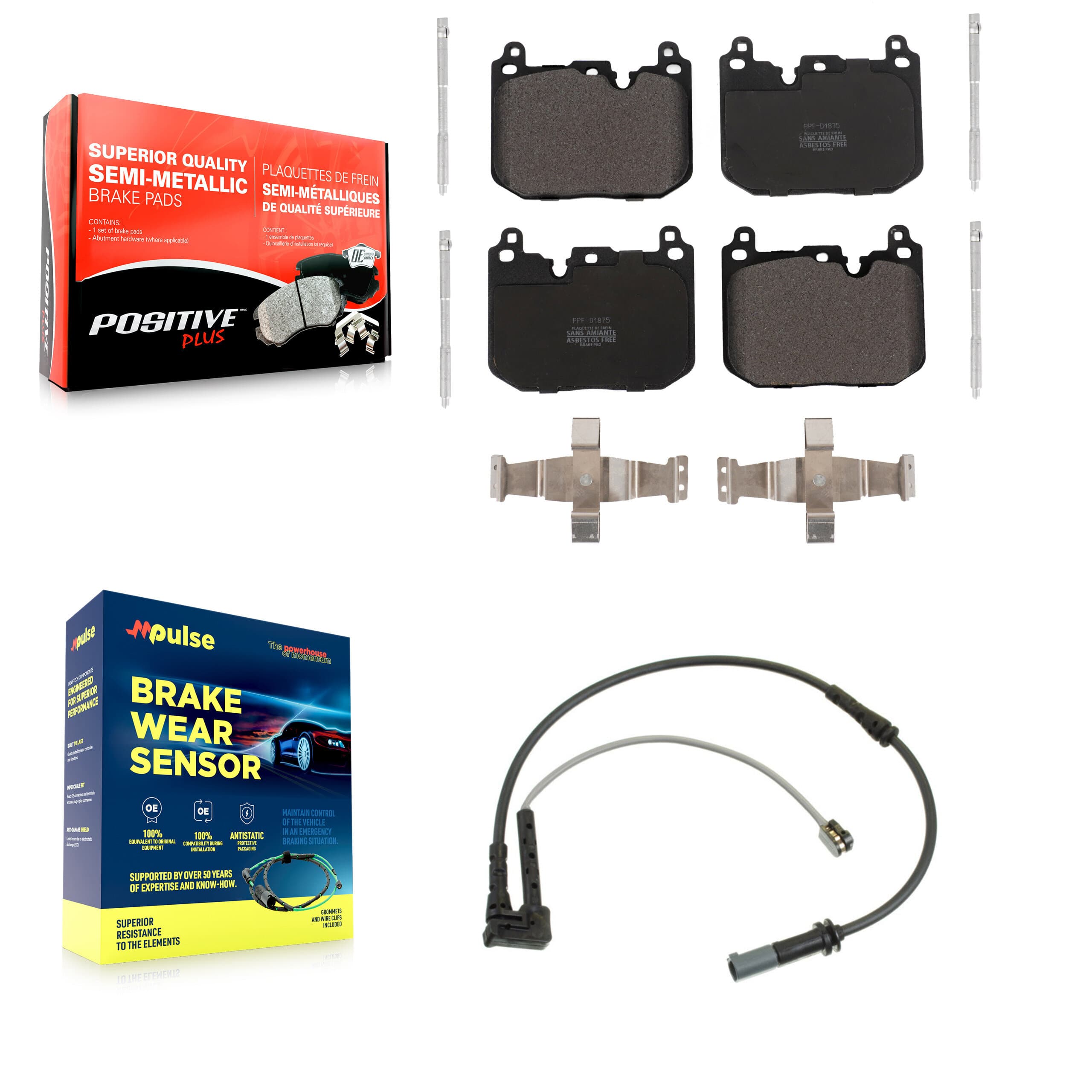 Positive Plus - KPW-100605 - Front Disc Brake Pad Kits image 1