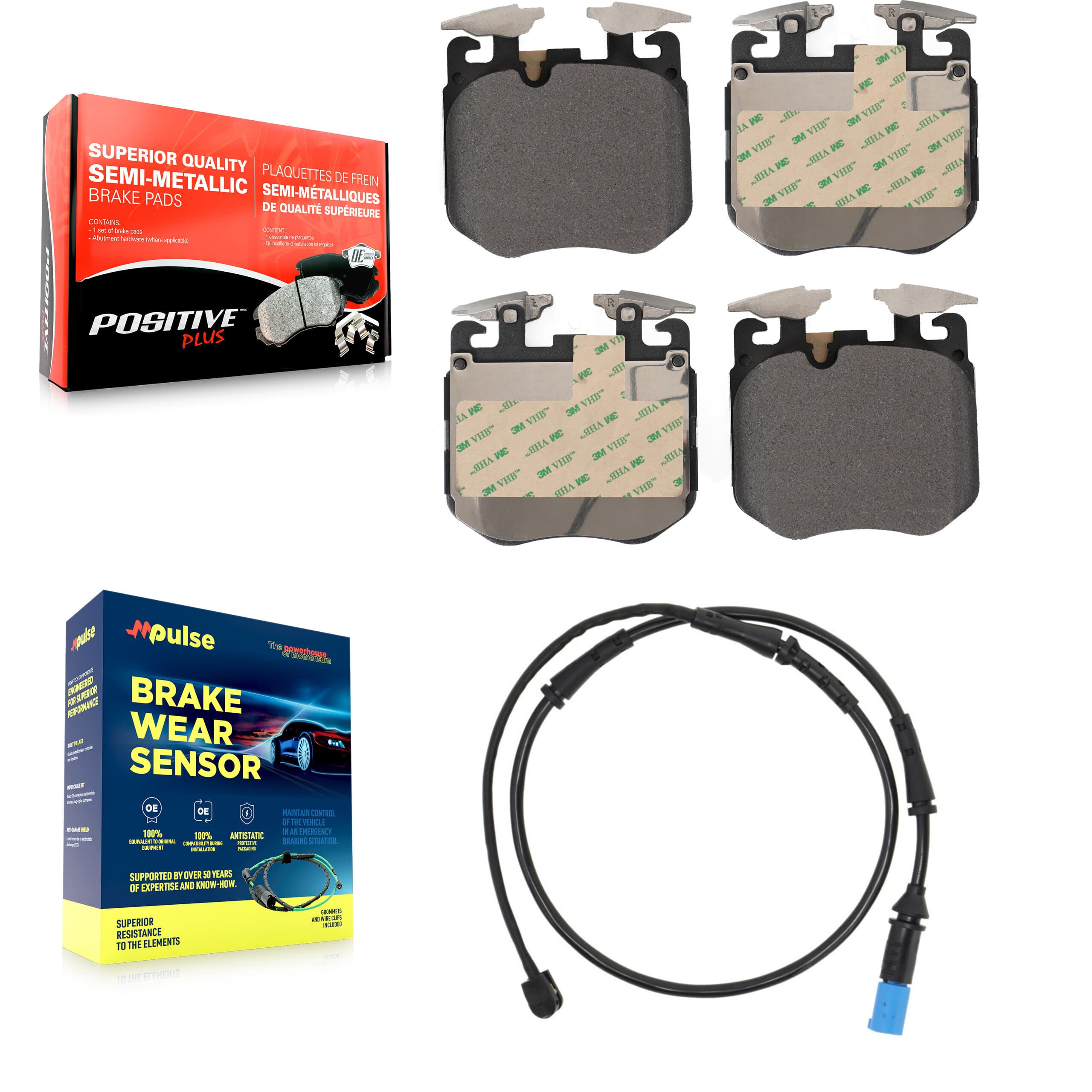 Positive Plus - KPW-100611 - Front Disc Brake Pad Kits image 1