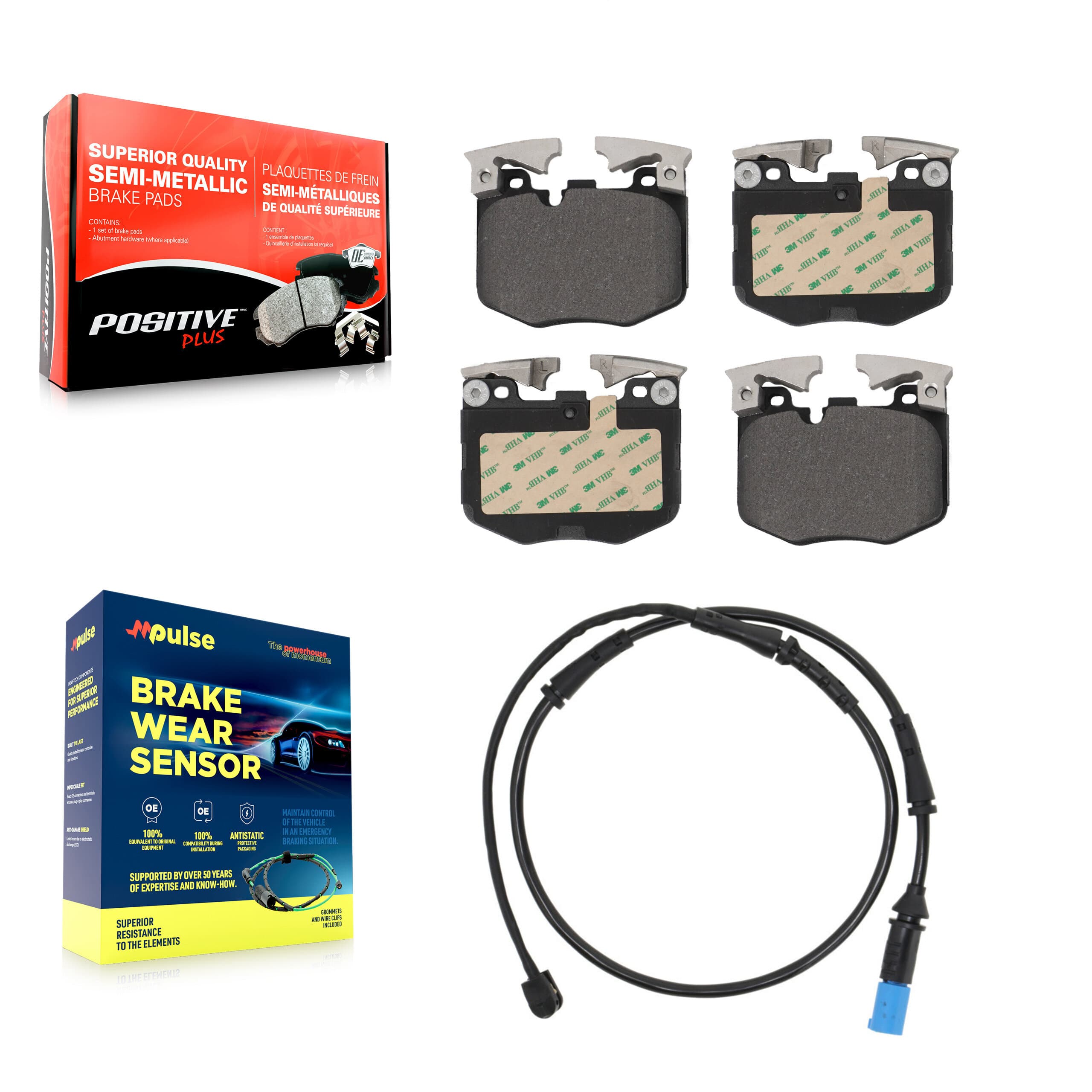 Positive Plus - KPW-100612 - Front Disc Brake Pad Kits image 1
