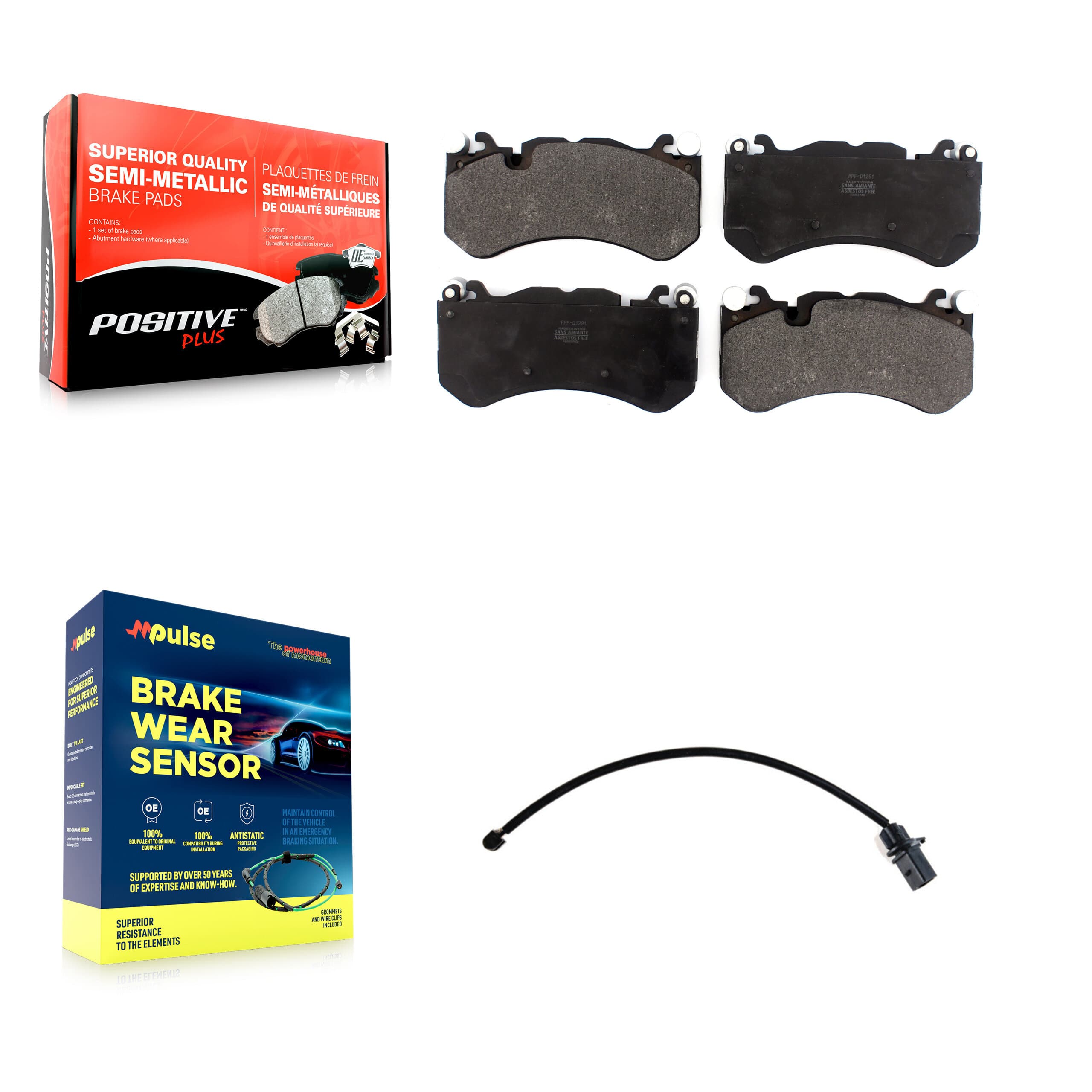 Positive Plus - KPW-100621 - Front Disc Brake Pad Kits image 1