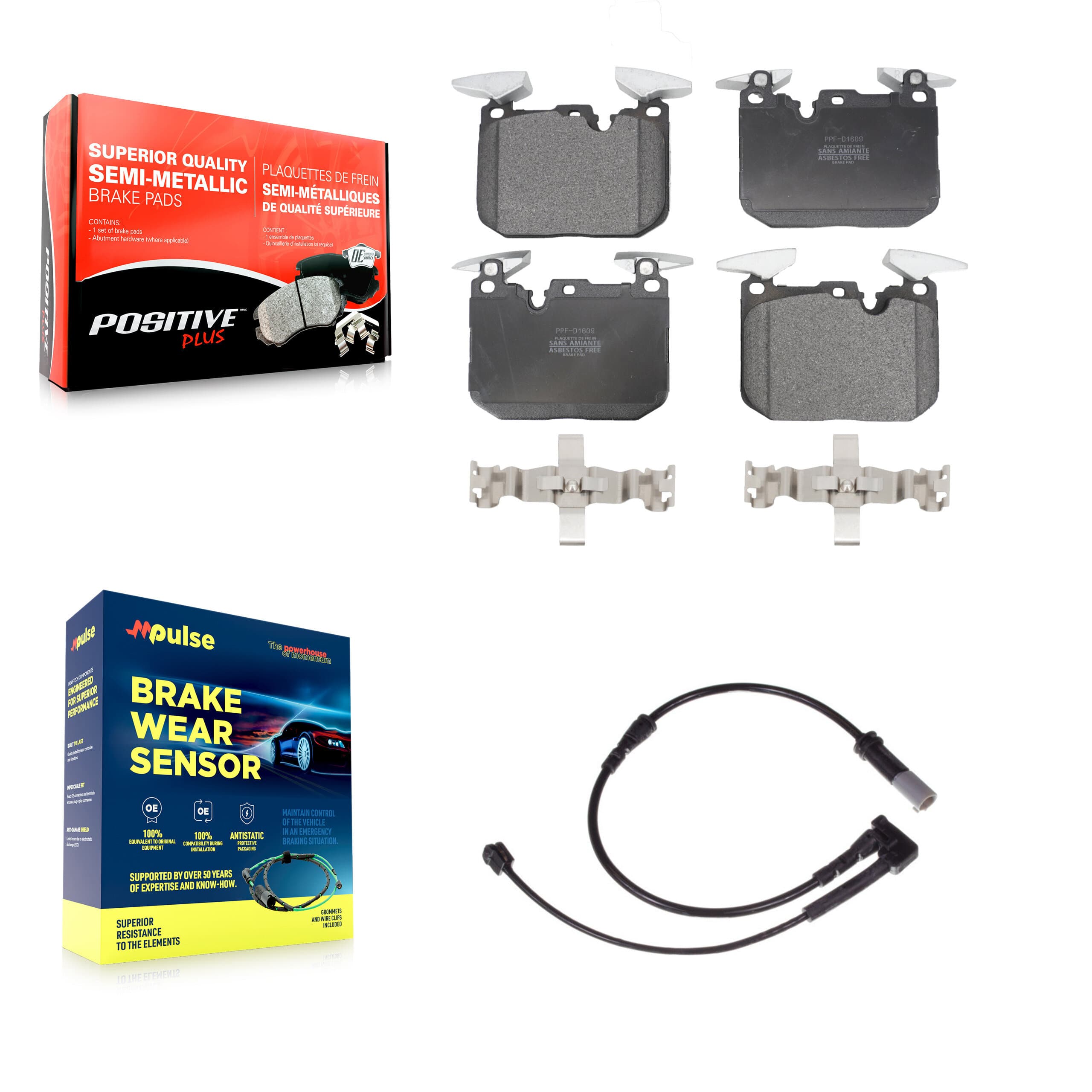 Positive Plus - KPW-100634 - Front Disc Brake Pad Kits image 1
