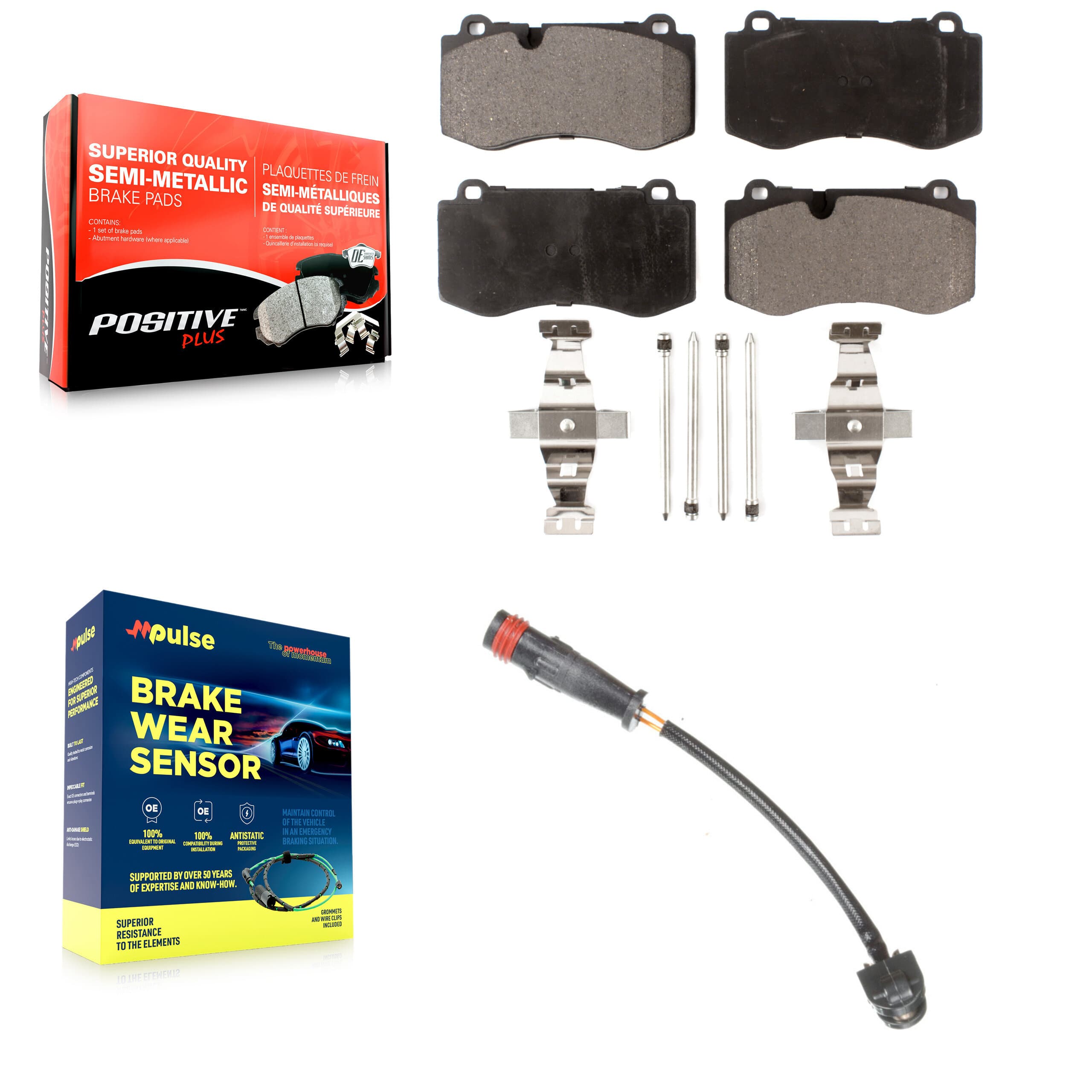 Positive Plus - KPW-100637 - Front Disc Brake Pad Kits image 1