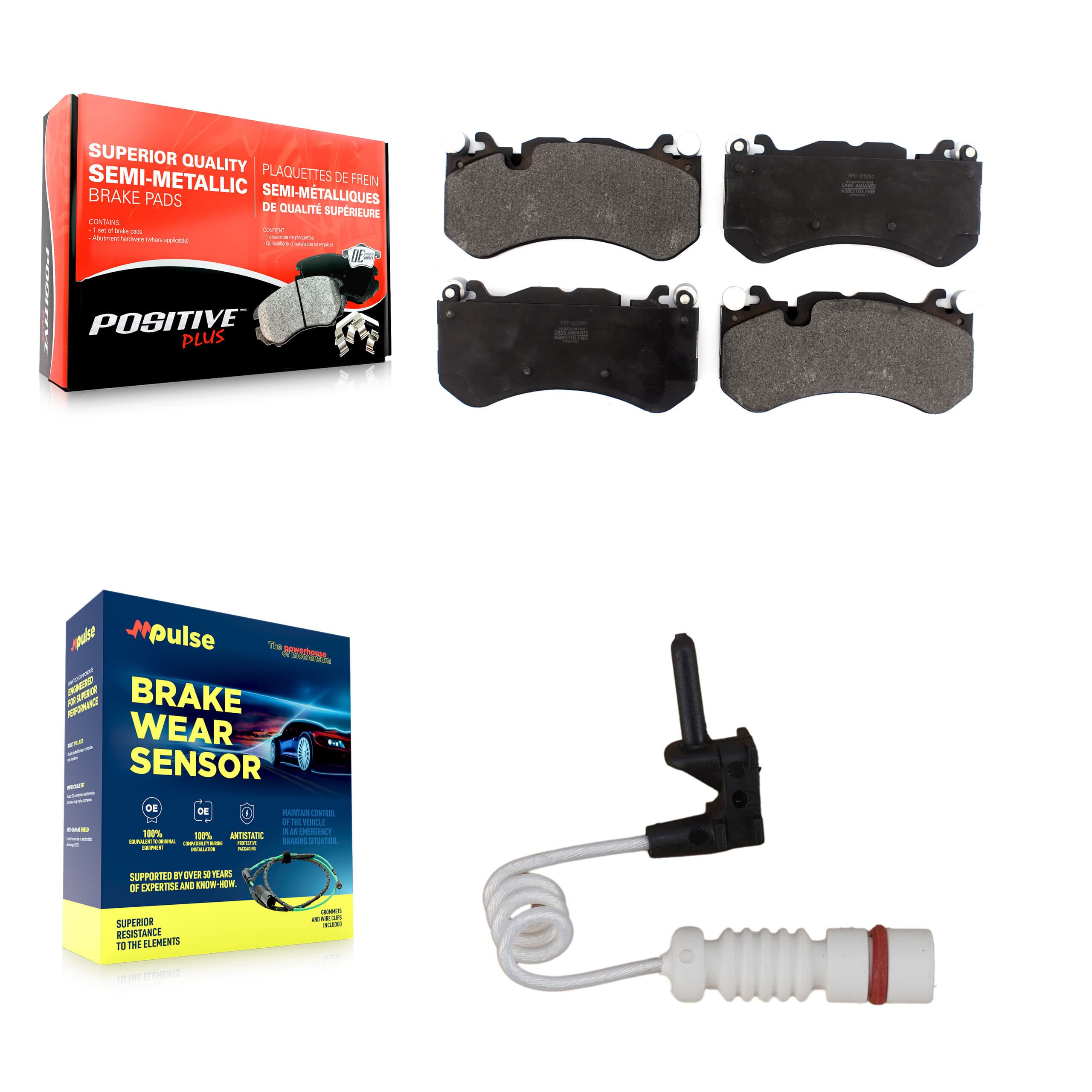 Positive Plus - KPW-100641 - Front Disc Brake Pad Kits image 1