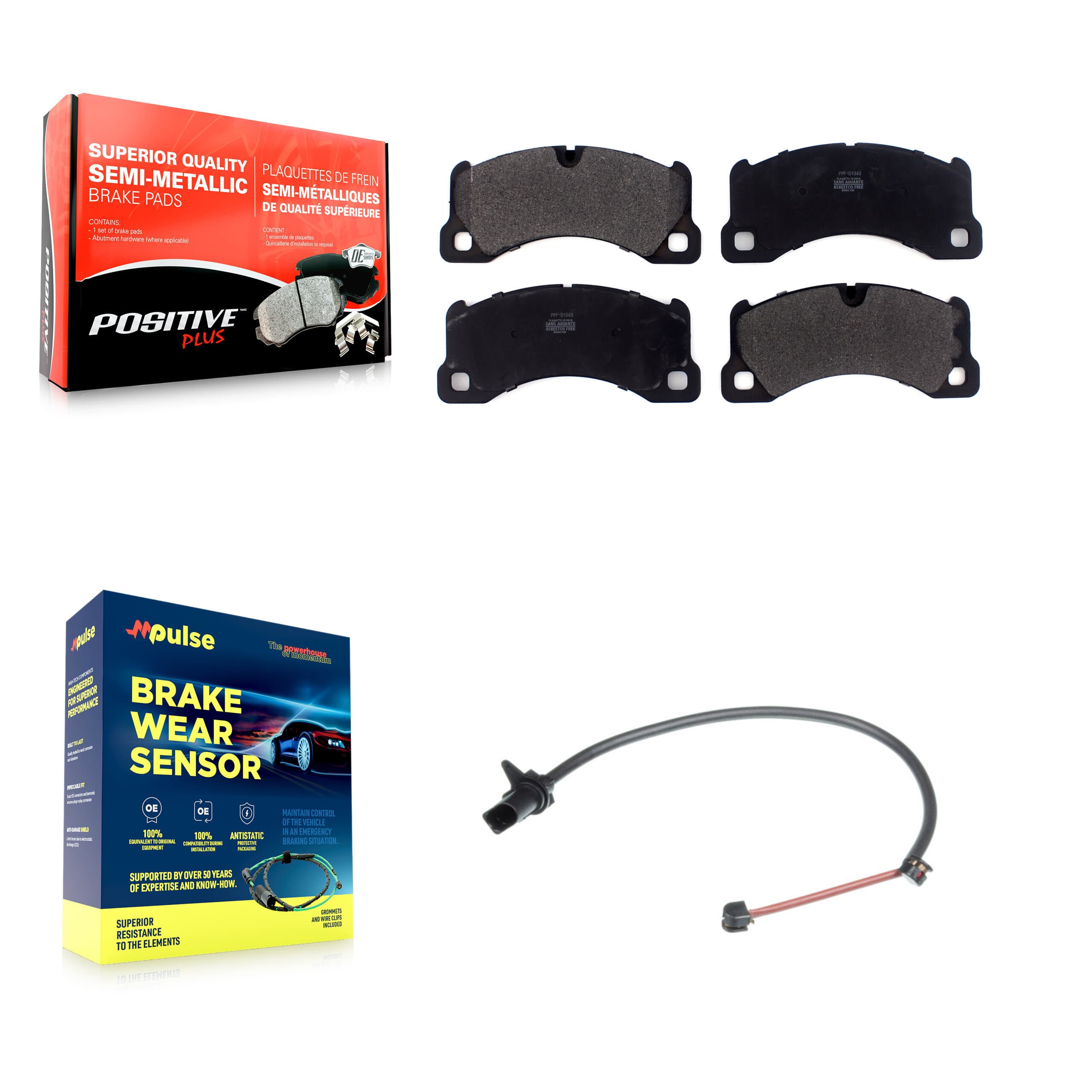 Positive Plus - KPW-100645 - Front Disc Brake Pad Kits image 1