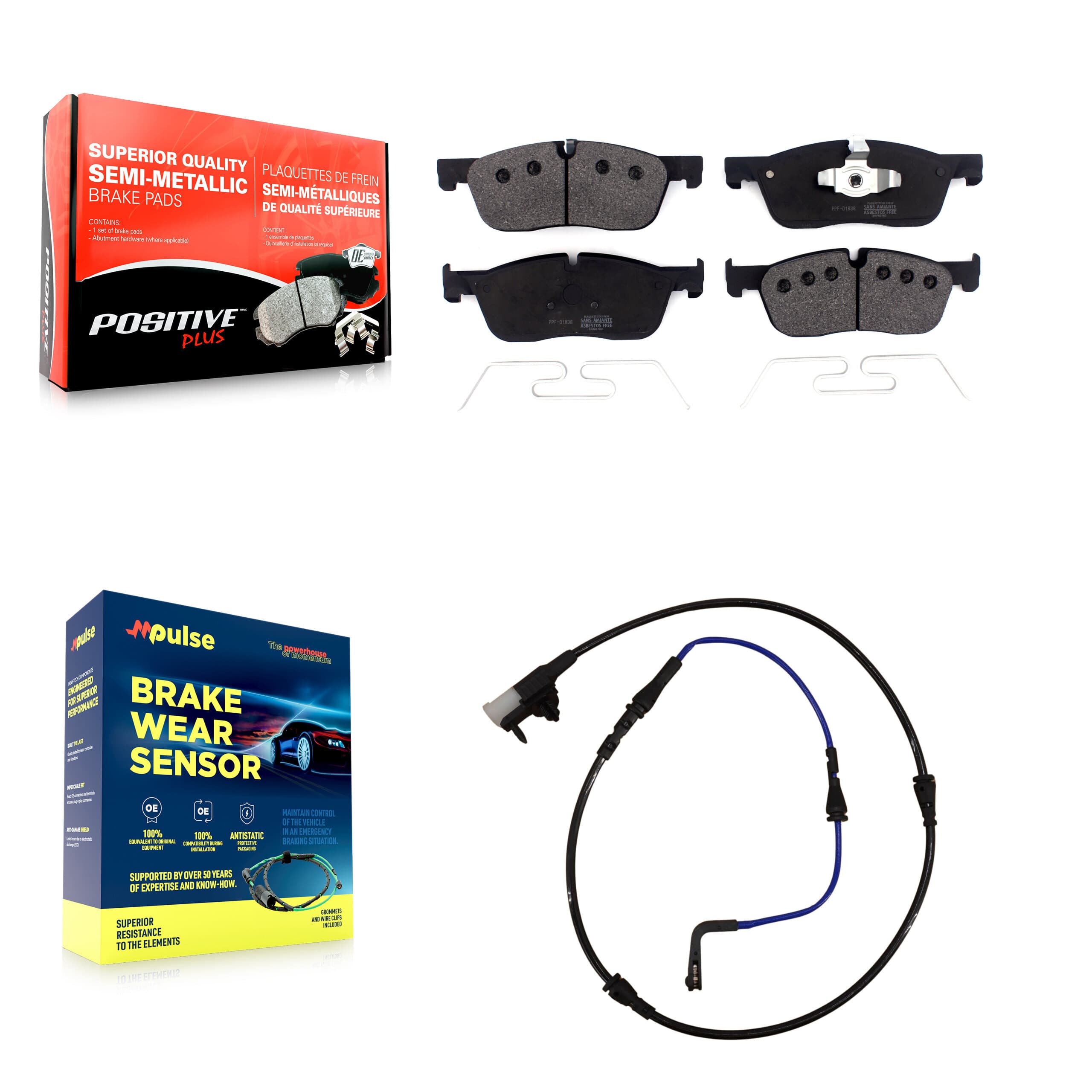 Positive Plus - KPW-100662 - Front Disc Brake Pad Kits image 1