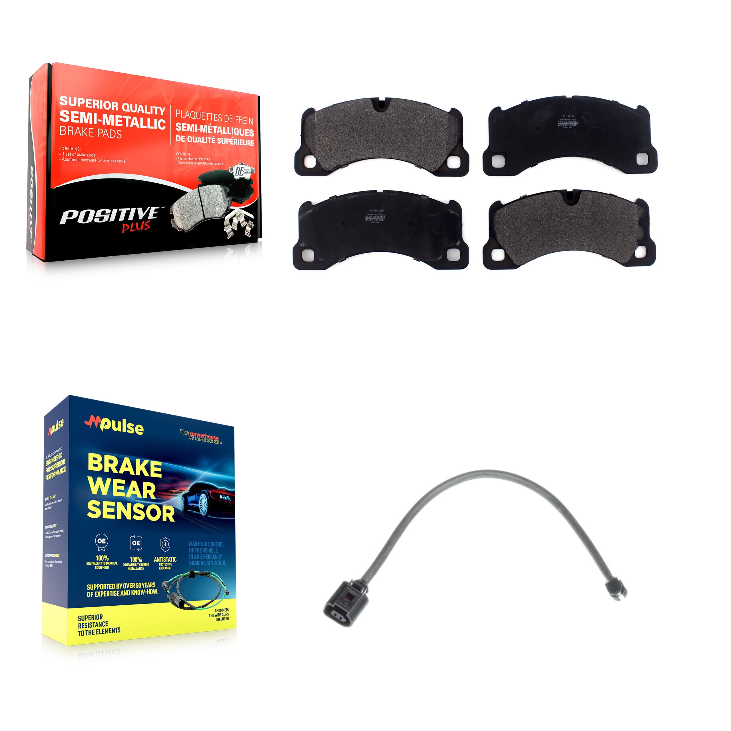 Positive Plus - KPW-100690 - Front Disc Brake Pad Kits image 1