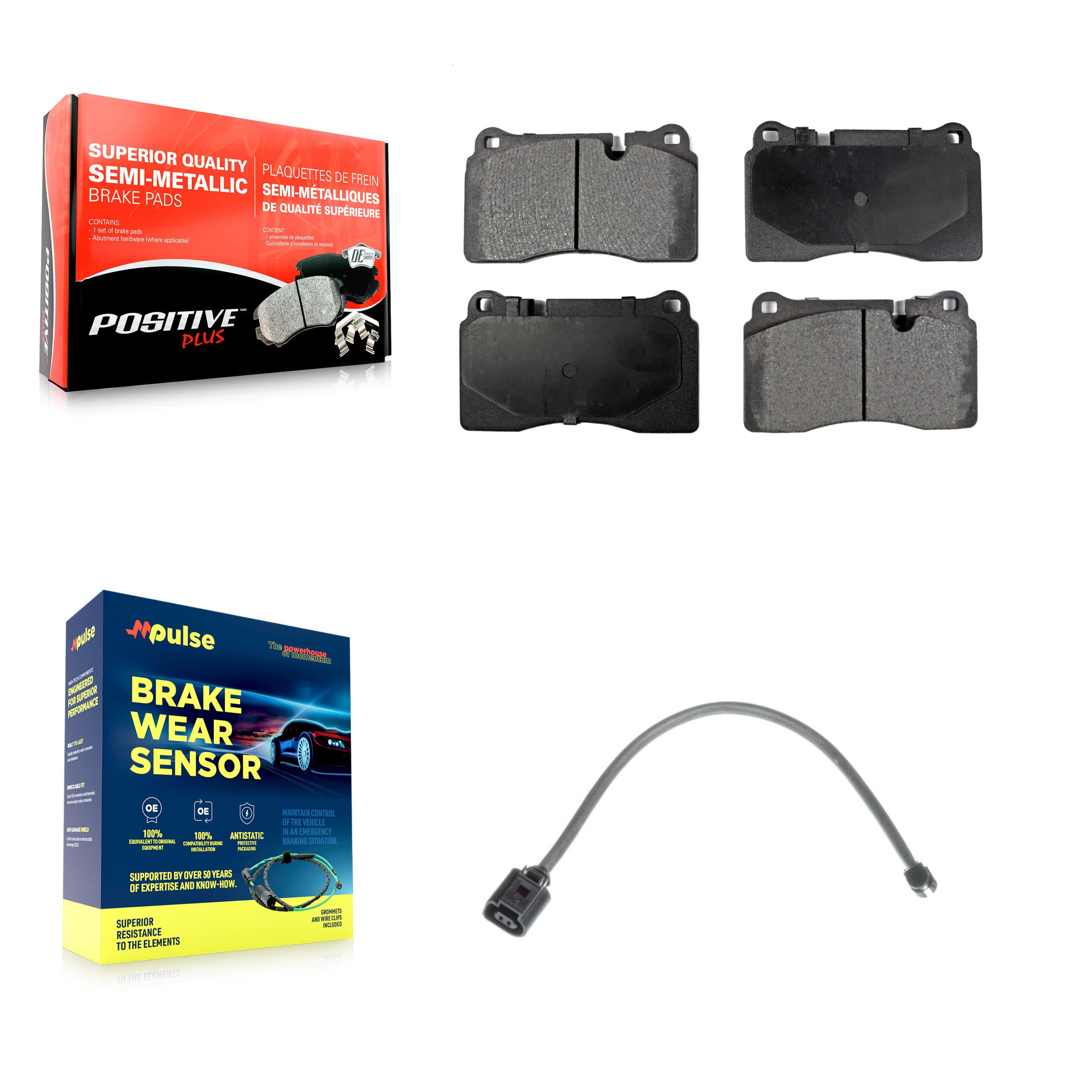 Positive Plus - KPW-100691 - Front Disc Brake Pad Kits image 1