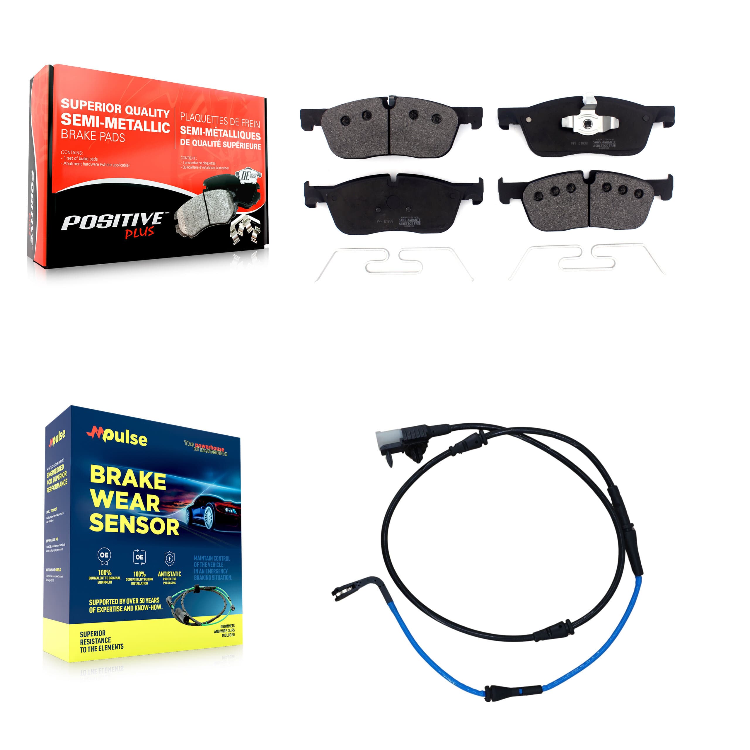 Positive Plus - KPW-100693 - Front Disc Brake Pad Kits image 1