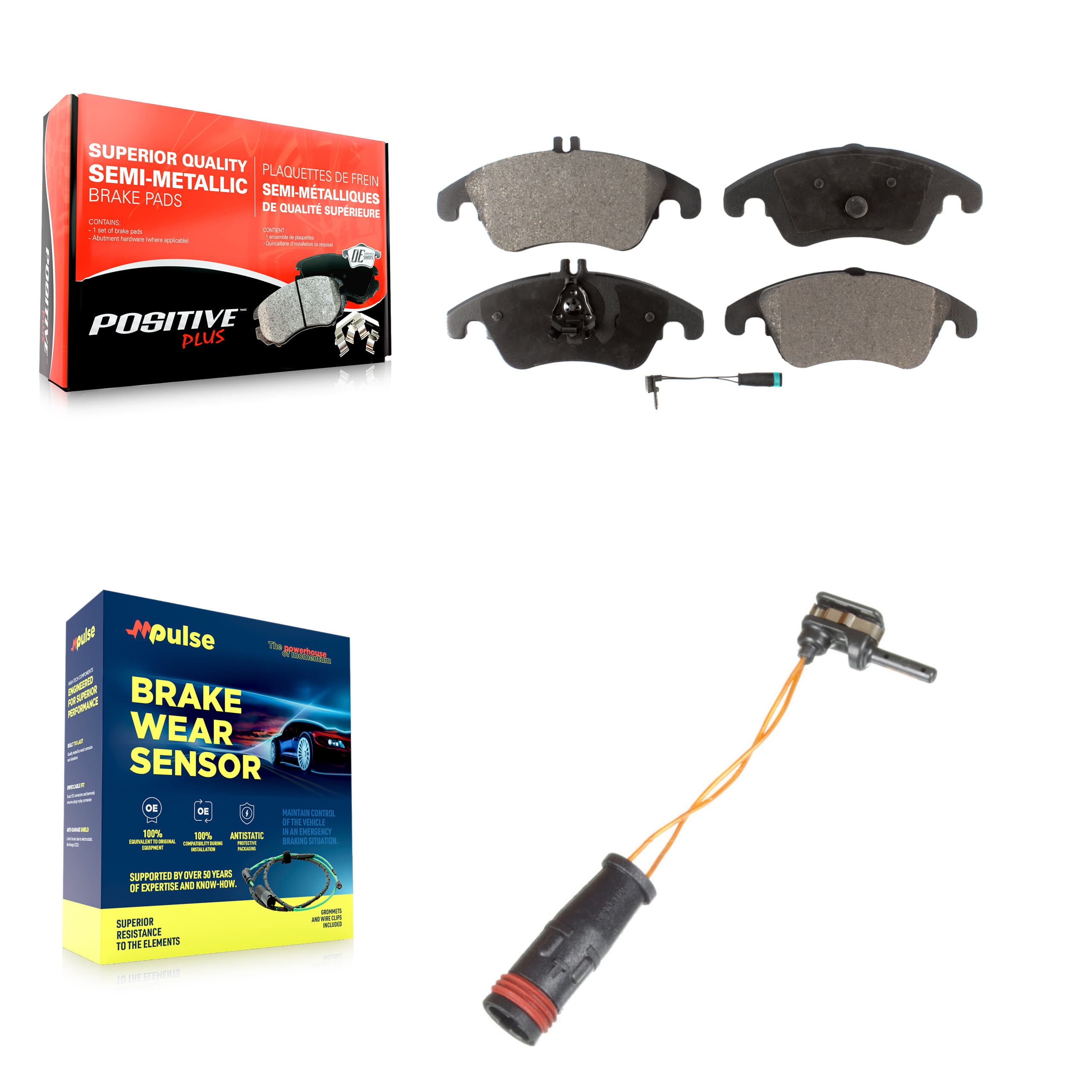 Positive Plus - KPW-100695 - Front Disc Brake Pad Kits image 1