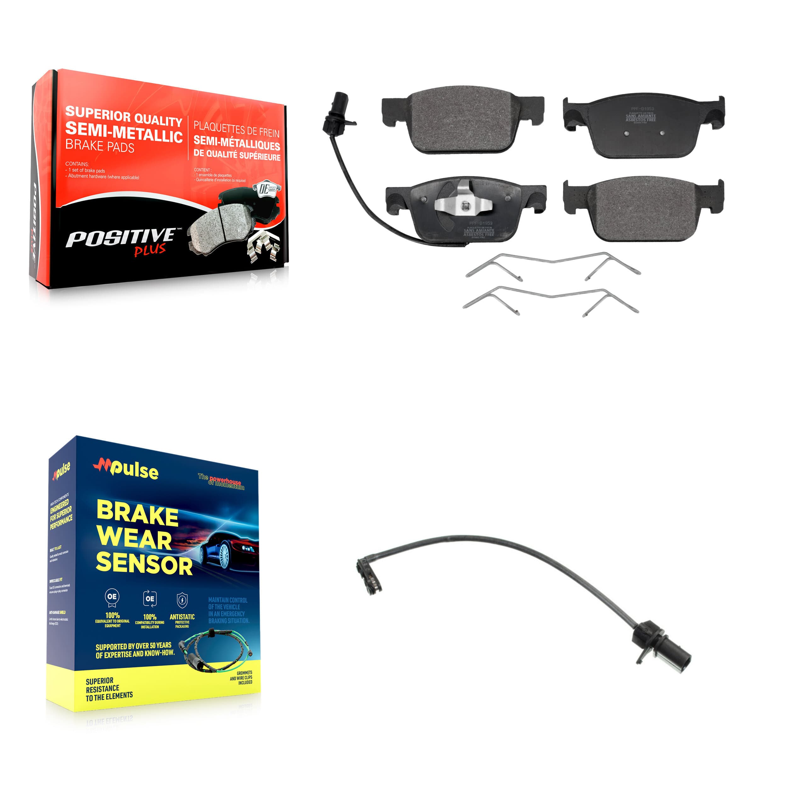 Positive Plus - KPW-100704 - Front Disc Brake Pad Kits image 1