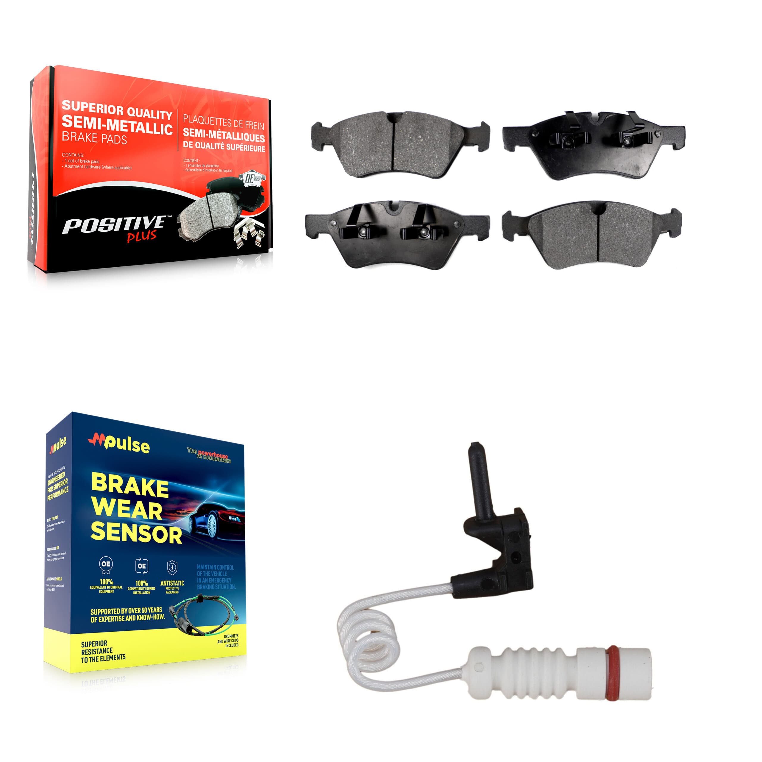 Positive Plus - KPW-100720 - Front Disc Brake Pad Kits image 1