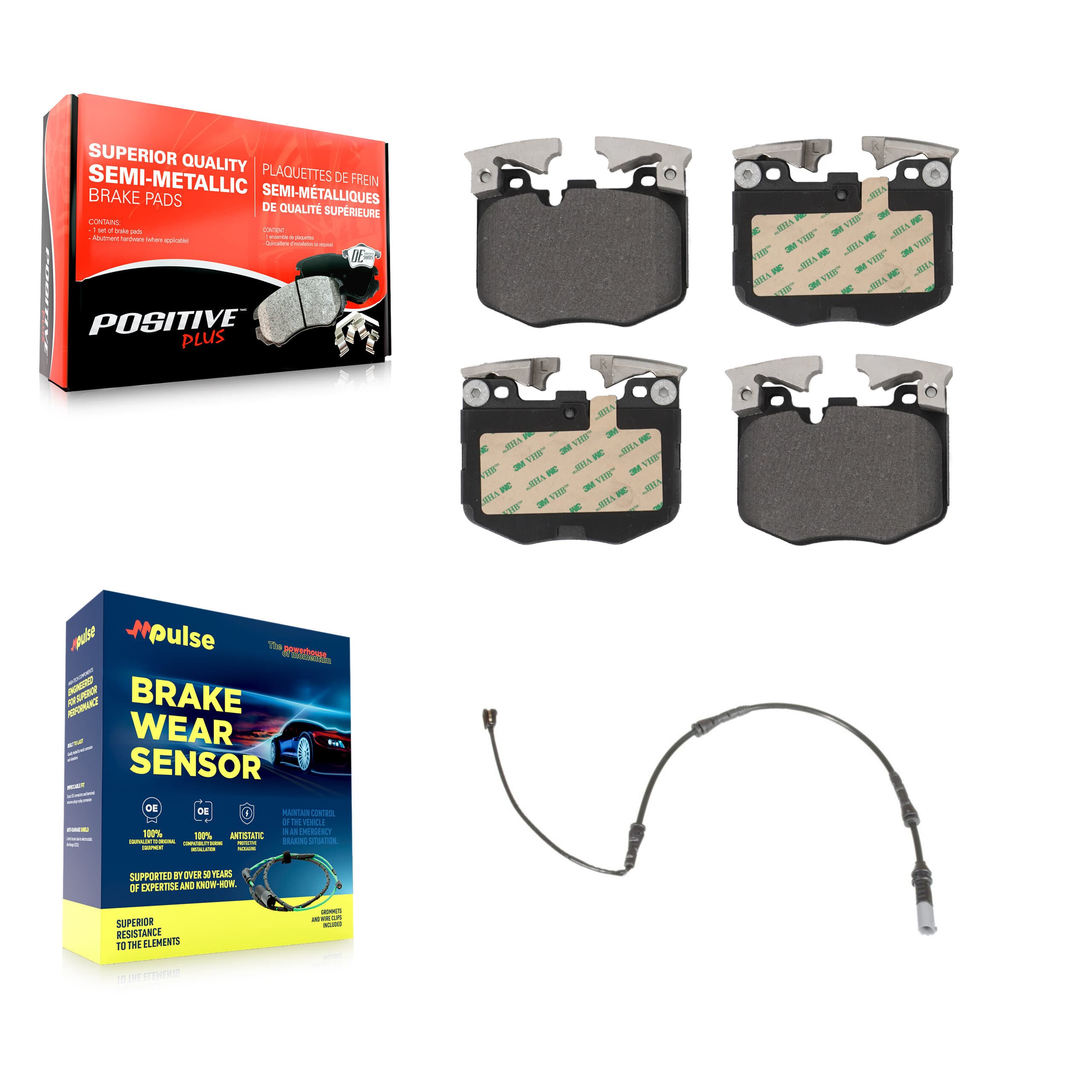 Positive Plus - KPW-100725 - Front Disc Brake Pad Kits image 1