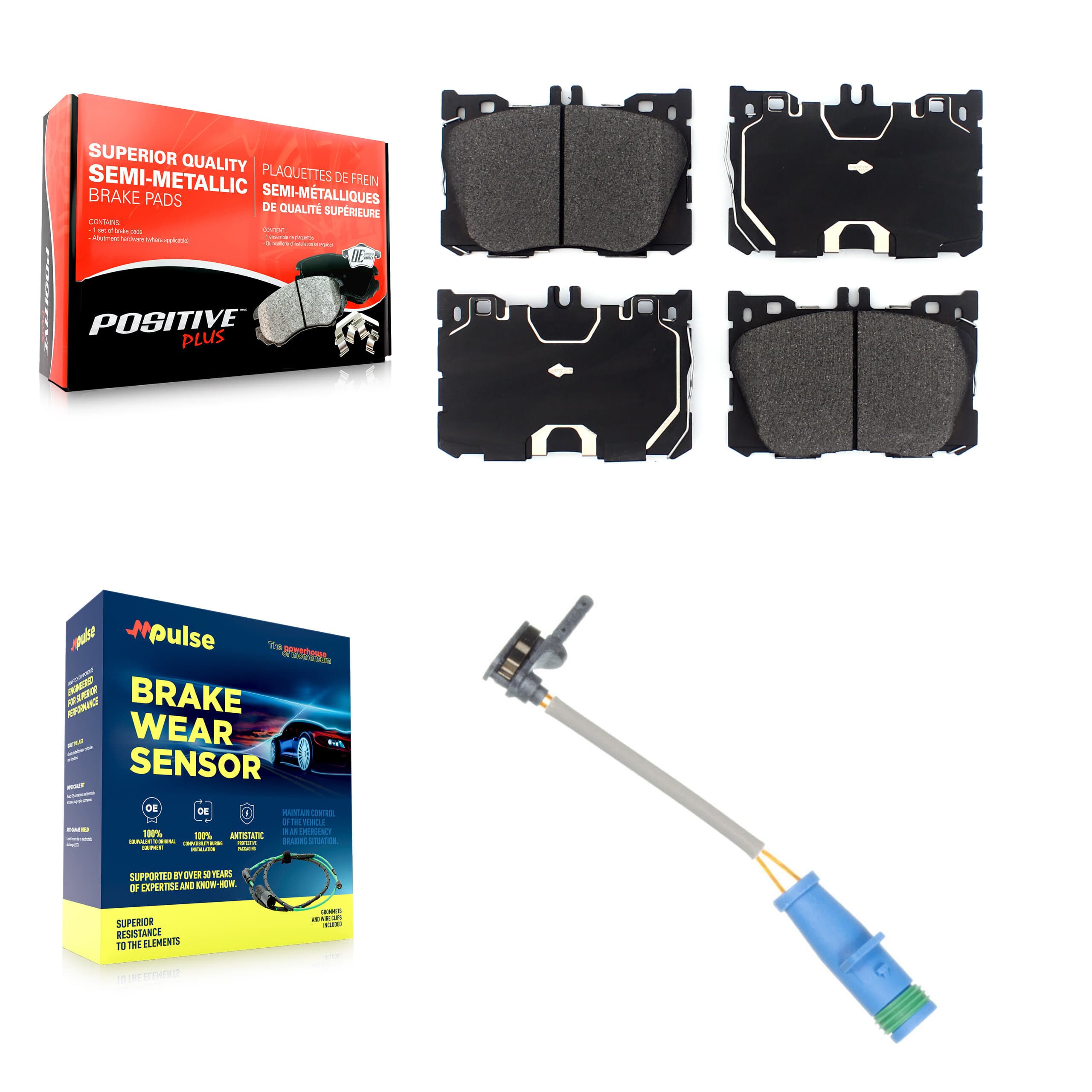 Positive Plus - KPW-100726 - Front Disc Brake Pad Kits image 1