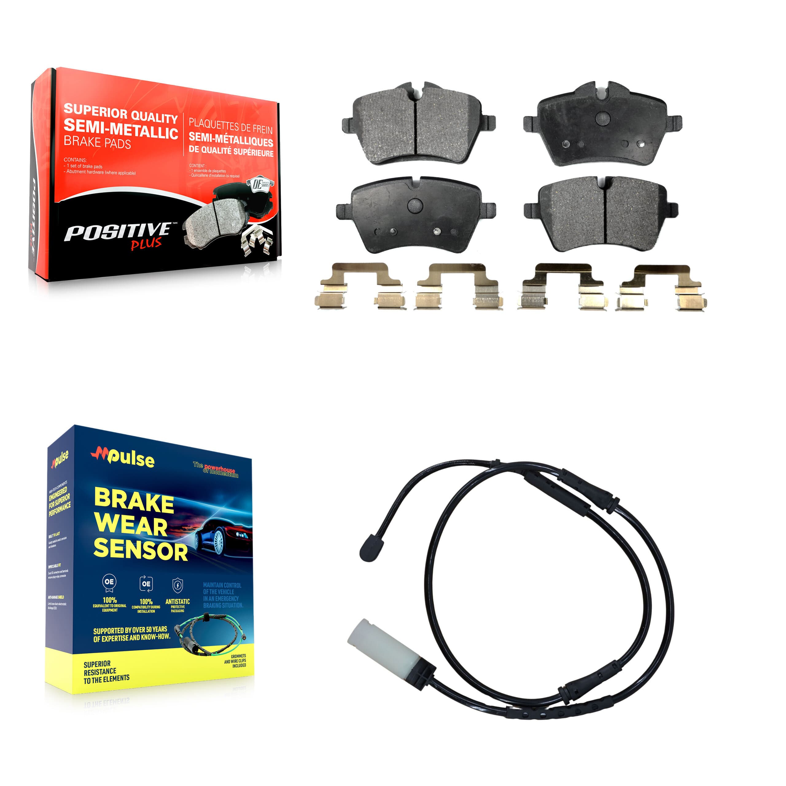 Positive Plus - KPW-100728 - Front Disc Brake Pad Kits image 1