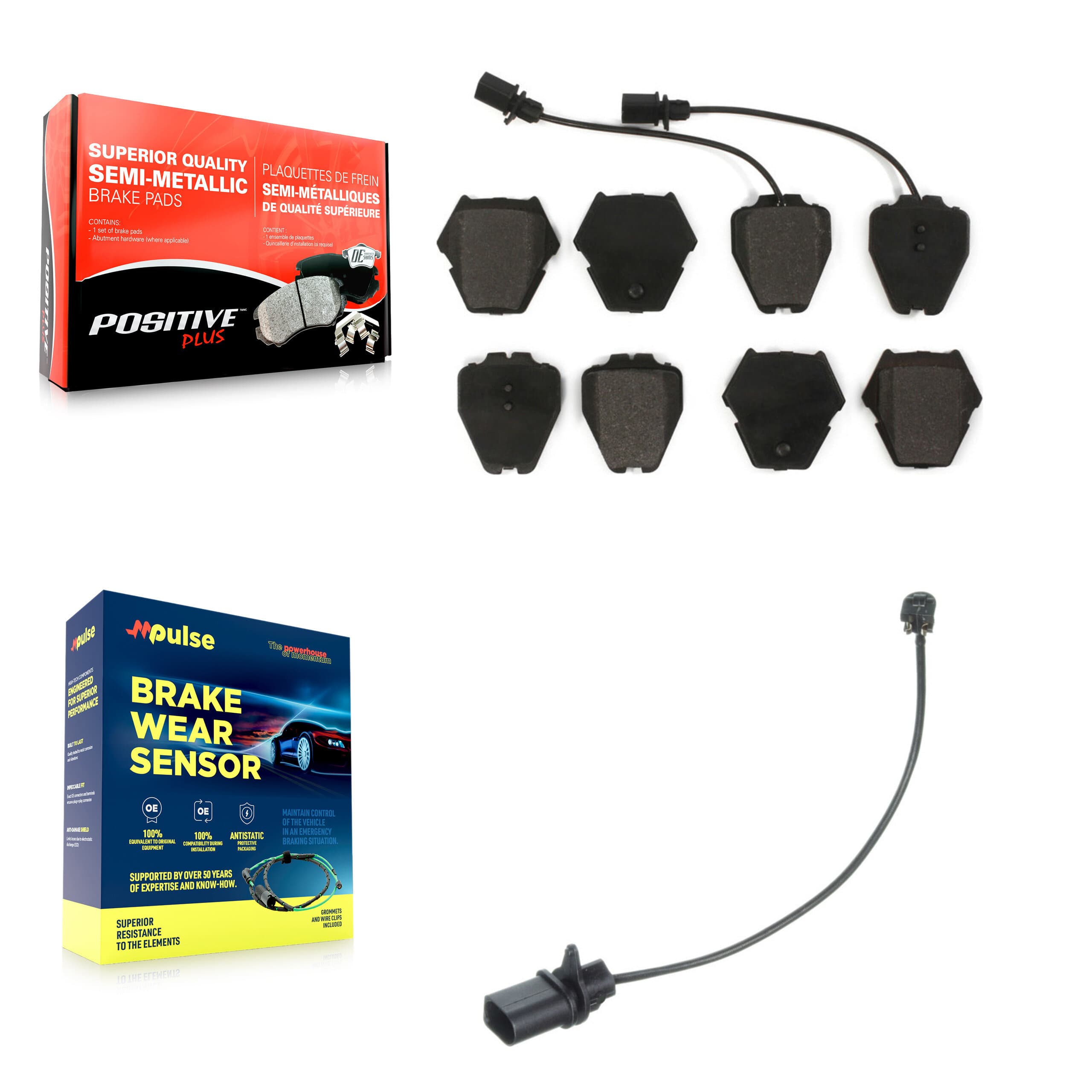 Positive Plus - KPW-100730 - Front Disc Brake Pad Kits image 1