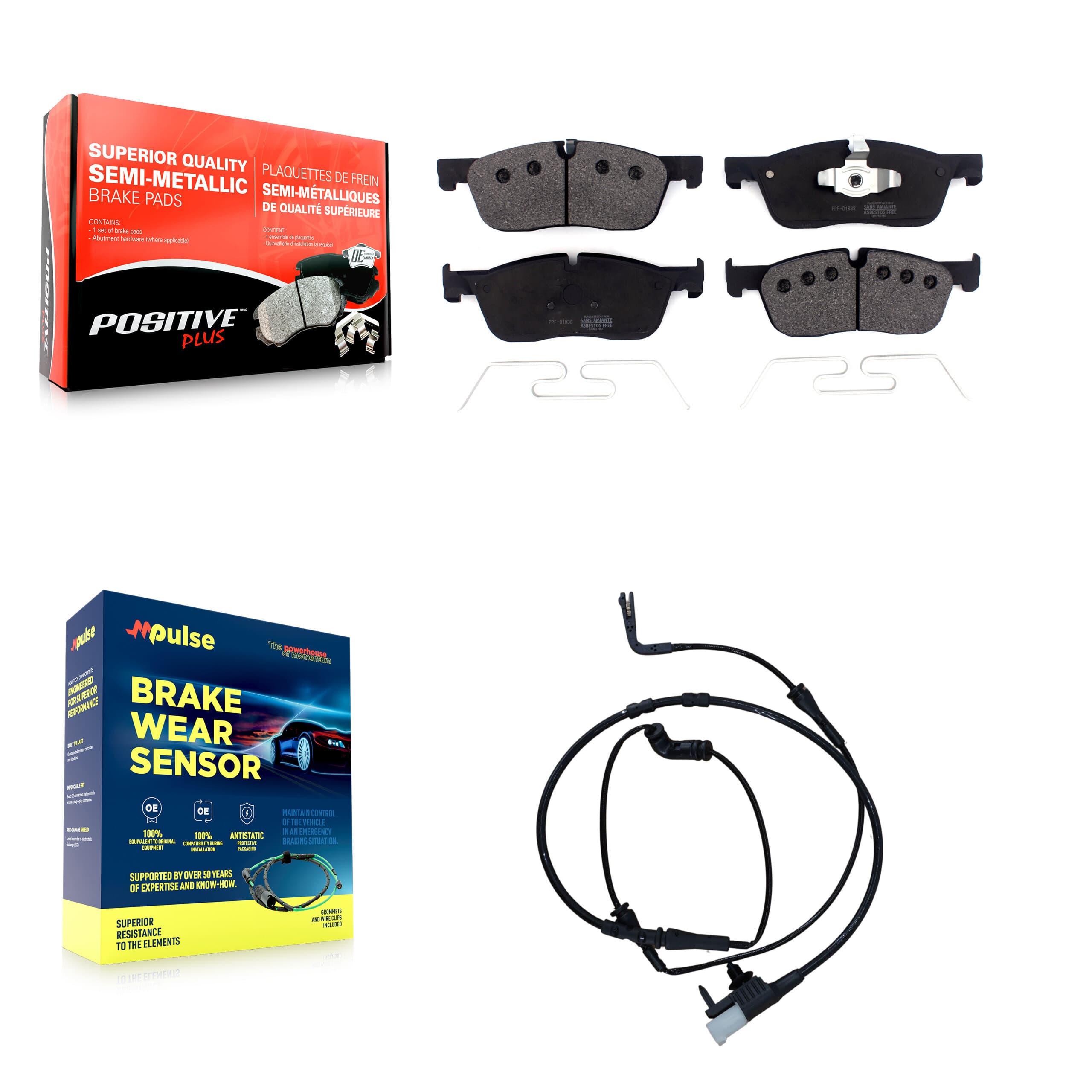 Positive Plus - KPW-100746 - Front Disc Brake Pad Kits image 1
