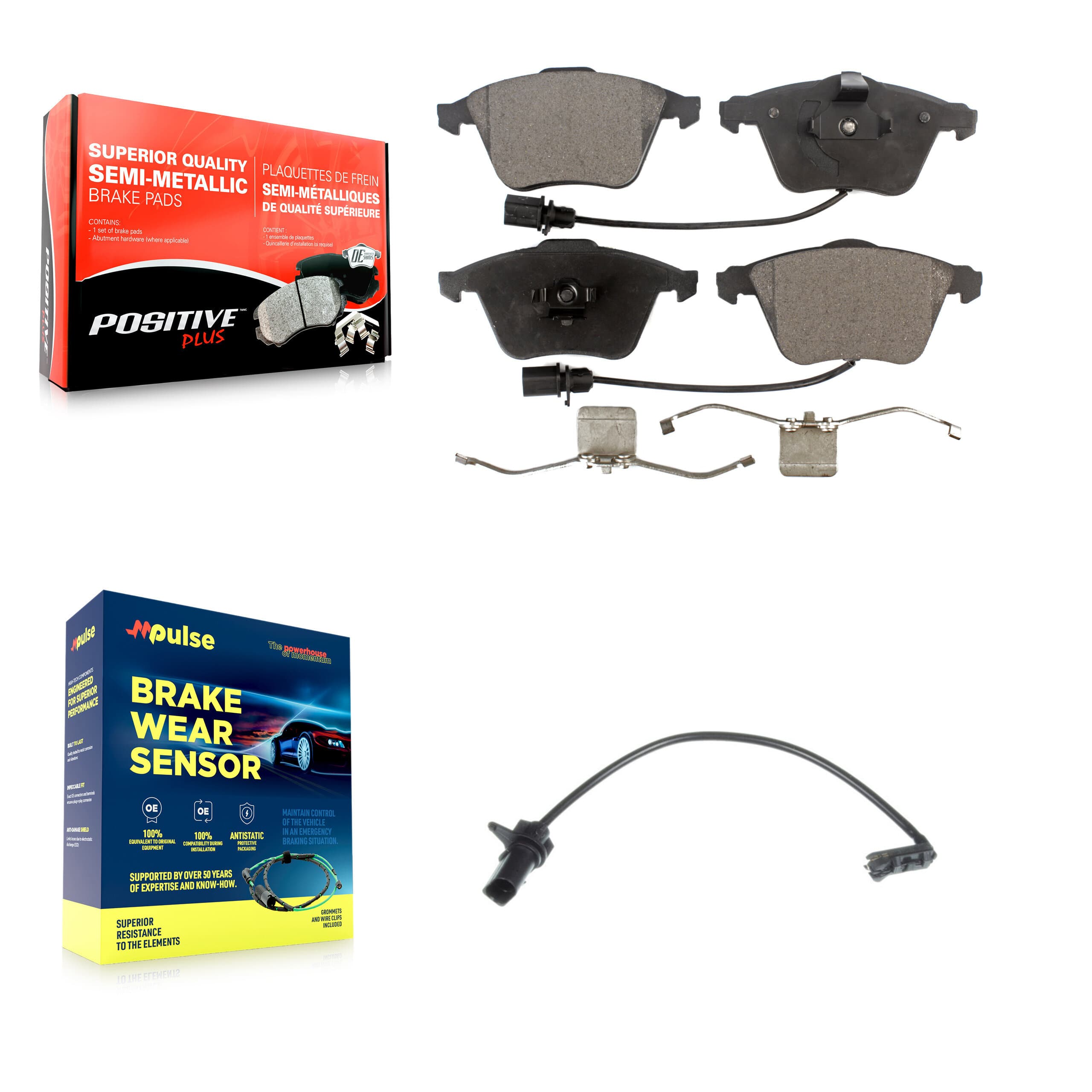 Positive Plus - KPW-100763 - Front Disc Brake Pad Kits image 1