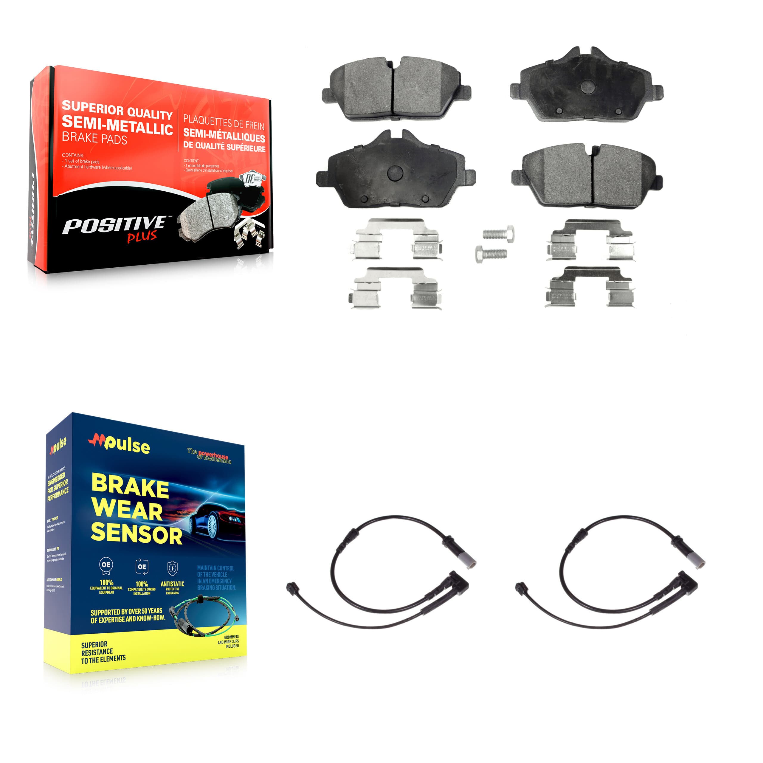 Positive Plus - KPW-100775 - Front Disc Brake Pad Kits image 1
