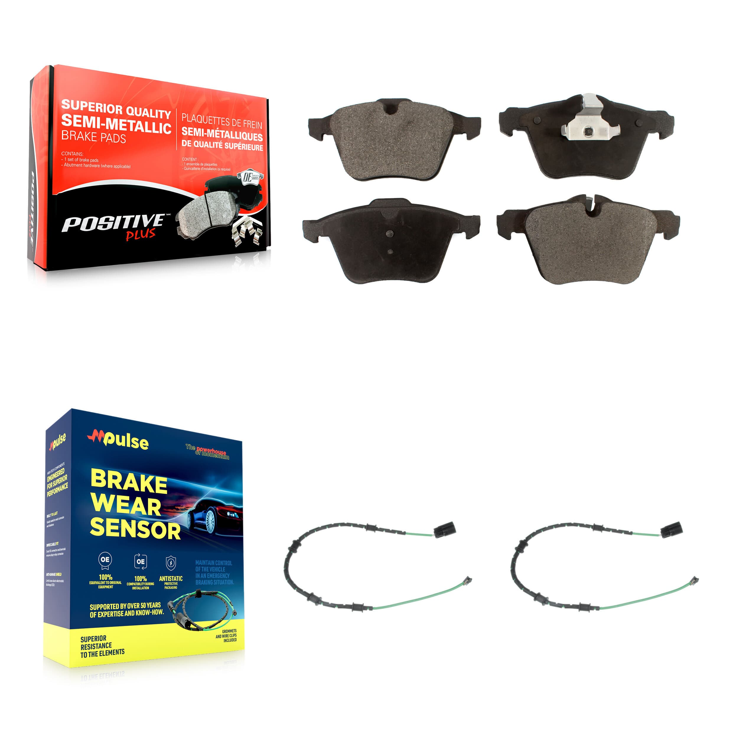 Positive Plus - KPW-100784 - Front Disc Brake Pad Kits image 1