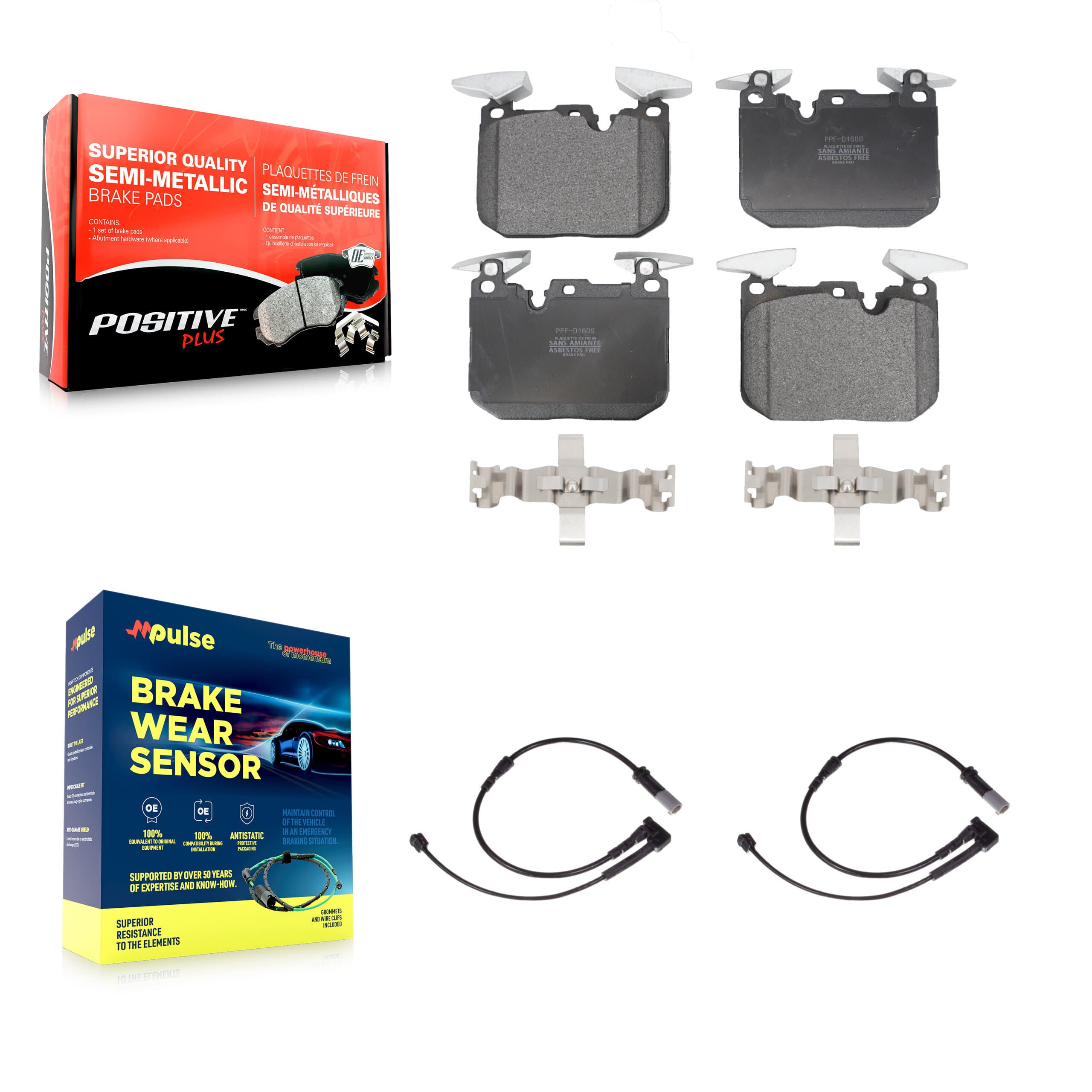 Positive Plus - KPW-100831 - Front Disc Brake Pad Kits image 1