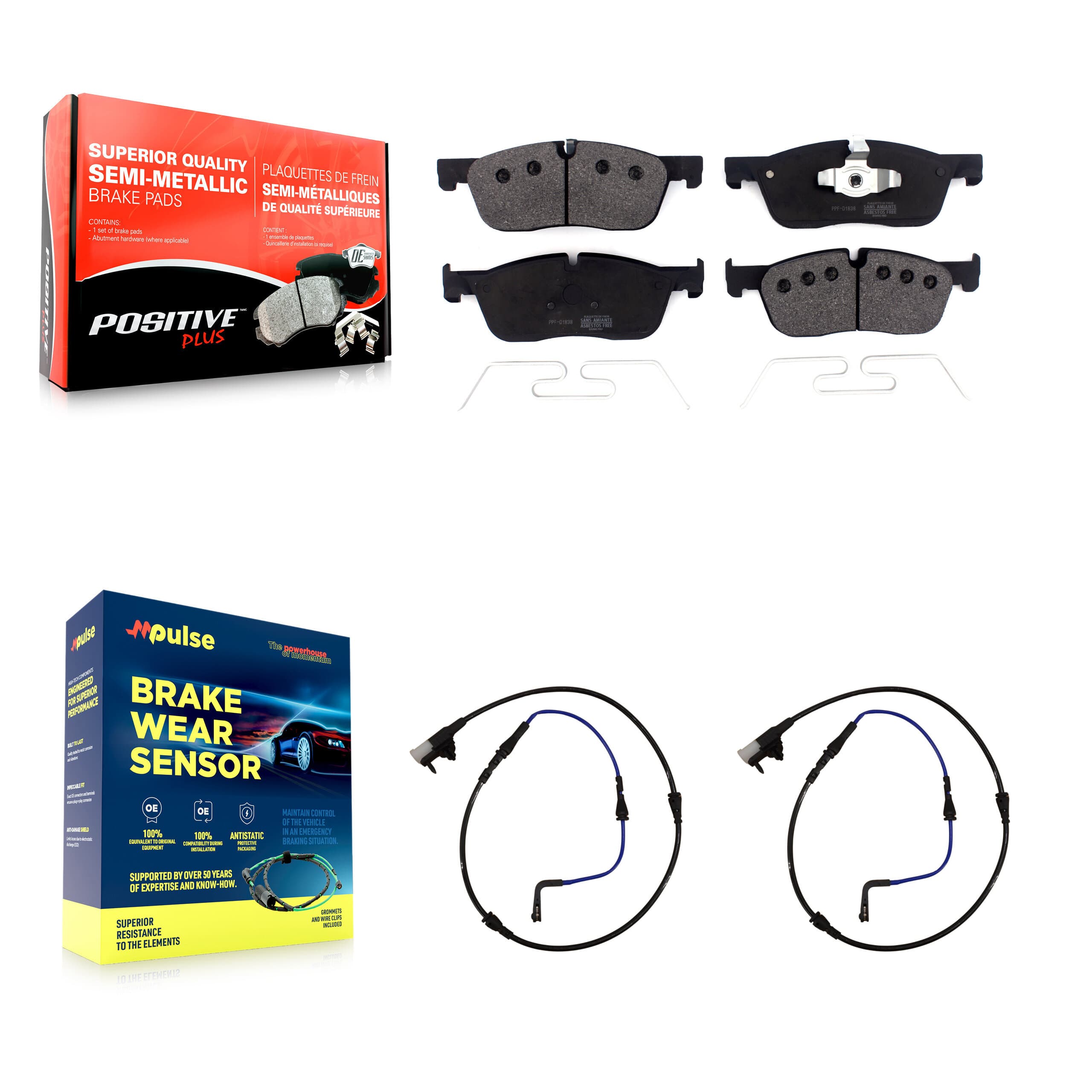 Positive Plus - KPW-100859 - Front Disc Brake Pad Kits image 1