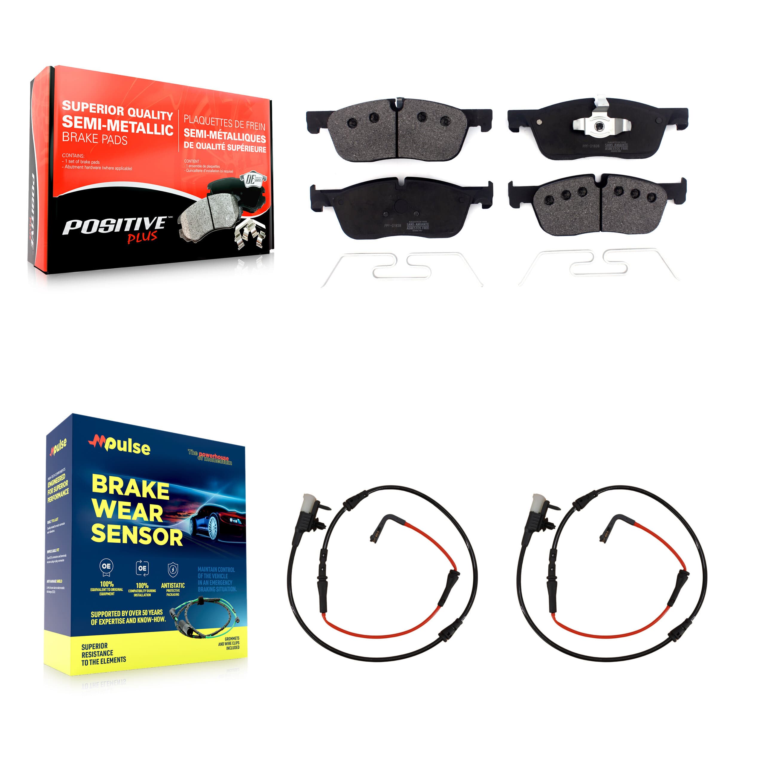 Positive Plus - KPW-100861 - Front Disc Brake Pad Kits image 1