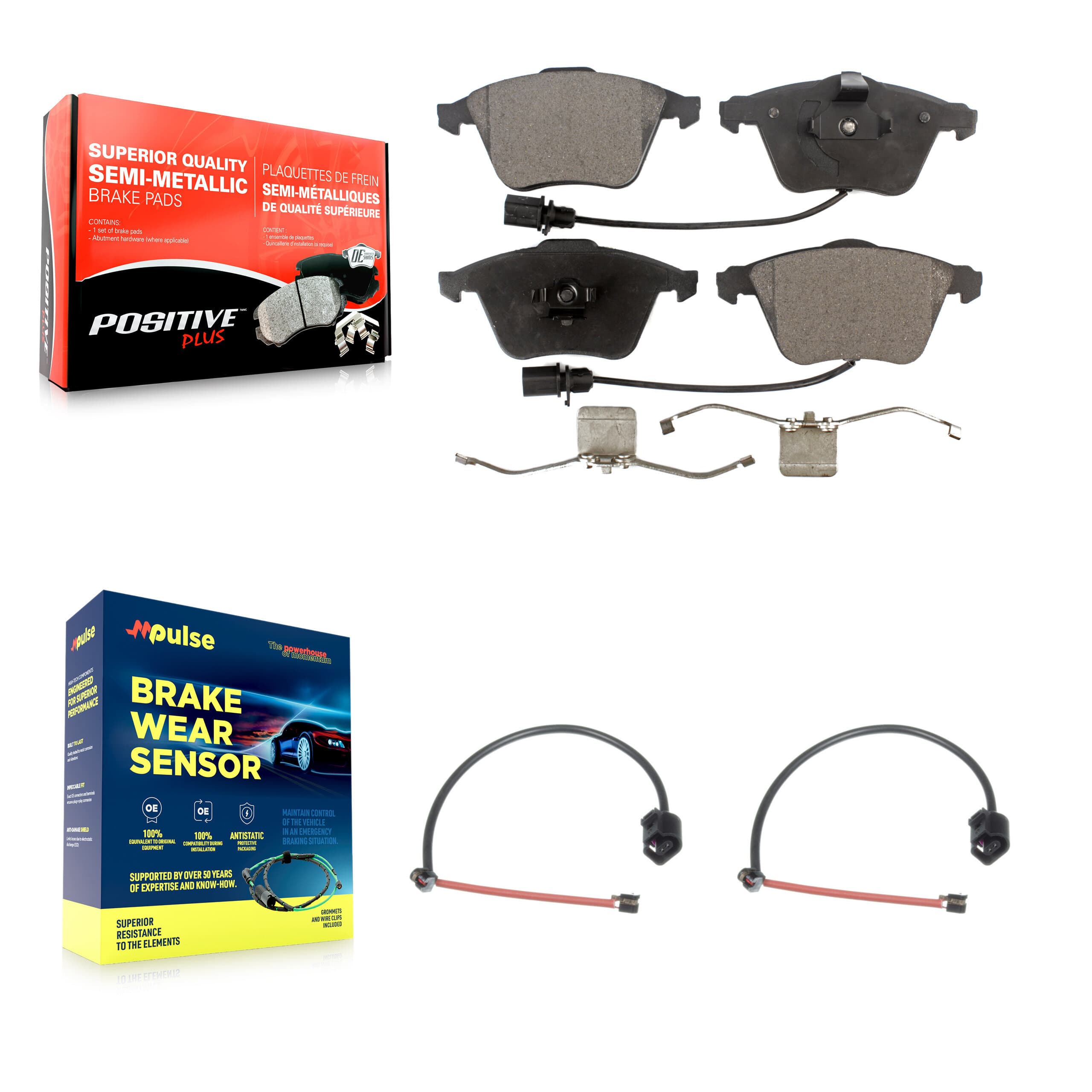 Positive Plus - KPW-100864 - Front Disc Brake Pad Kits image 1