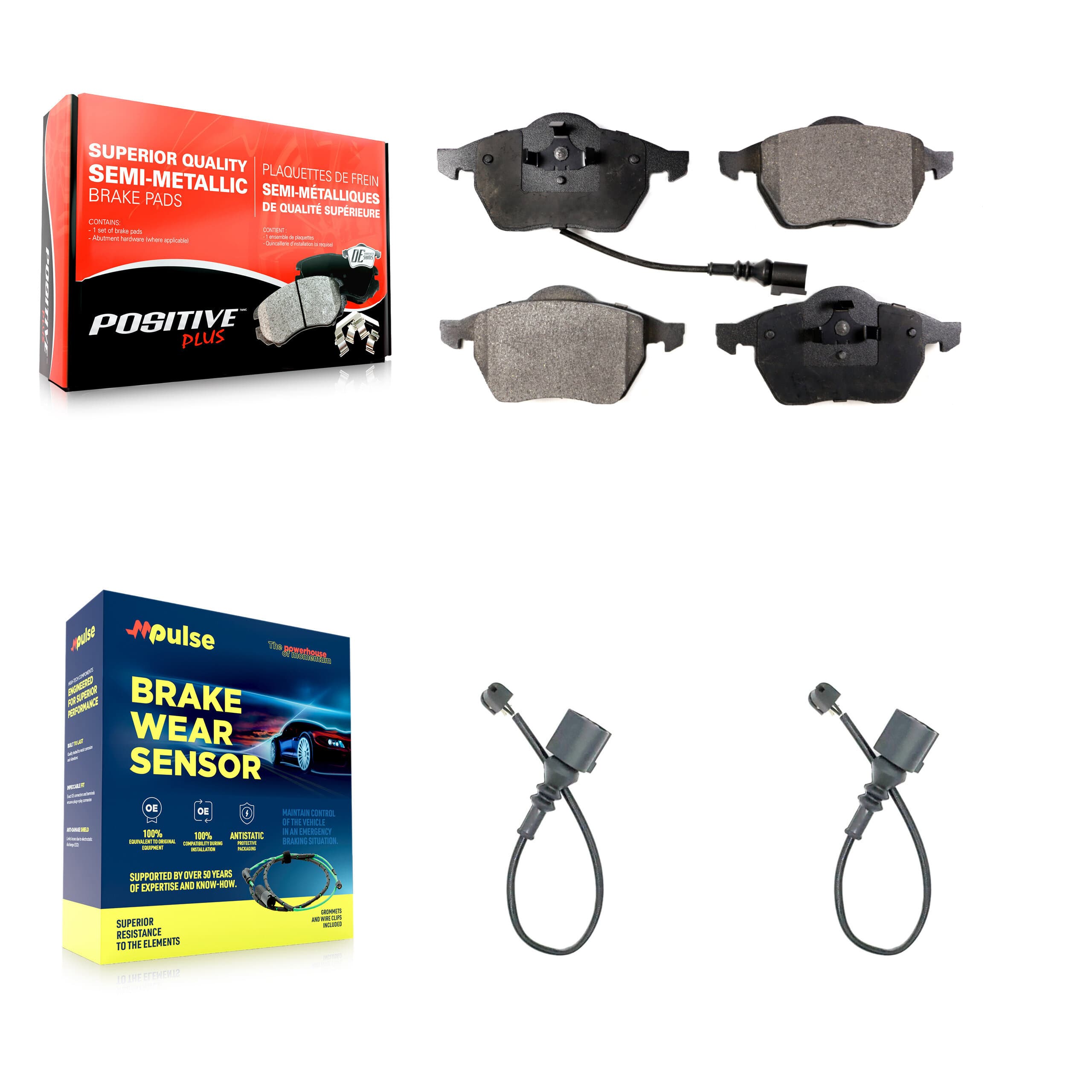 Positive Plus - KPW-100880 - Front Disc Brake Pad Kits image 1