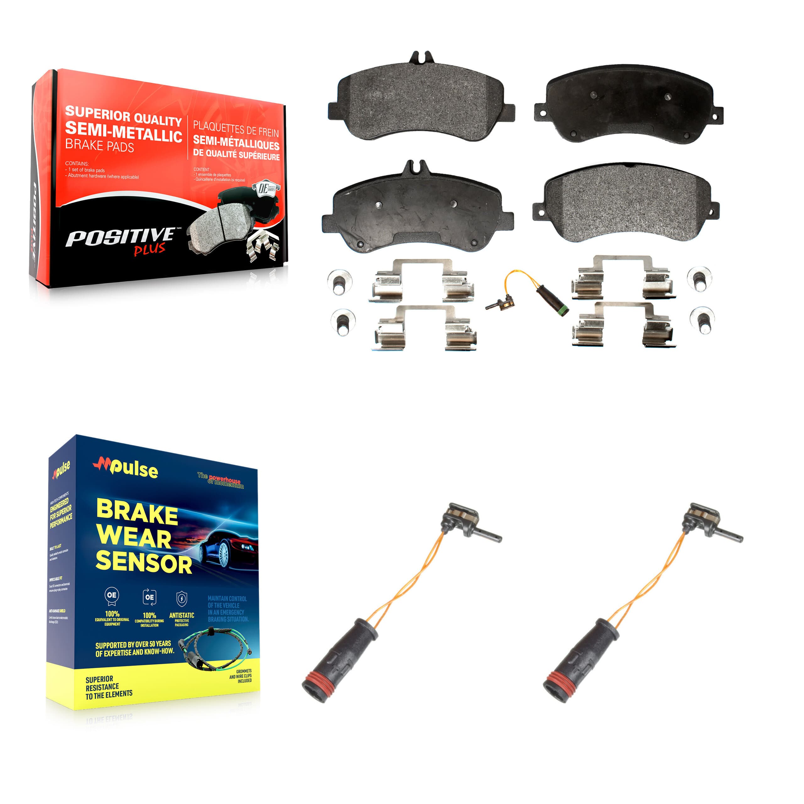 Positive Plus - KPW-100893 - Front Disc Brake Pad Kits image 1