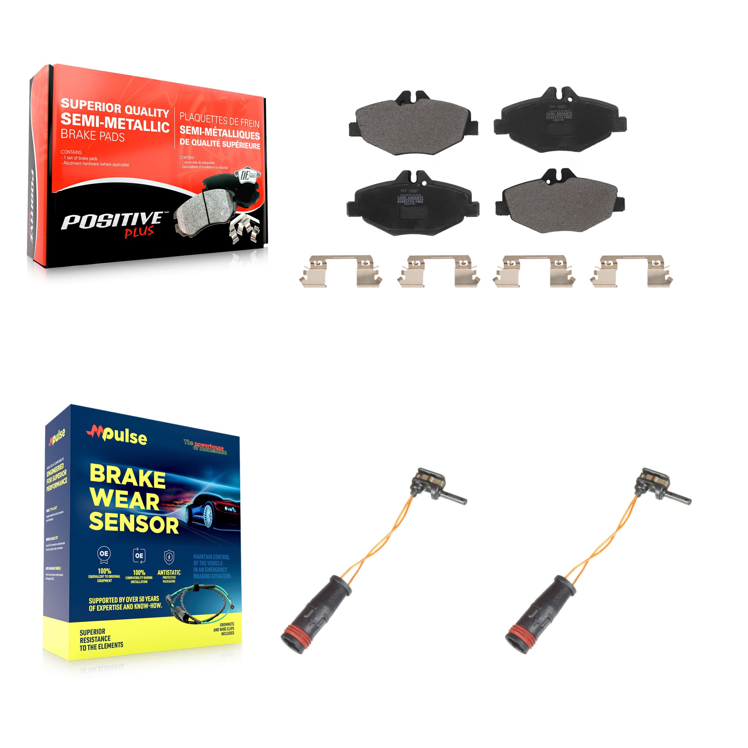 Positive Plus - KPW-100899 - Front Disc Brake Pad Kits image 1