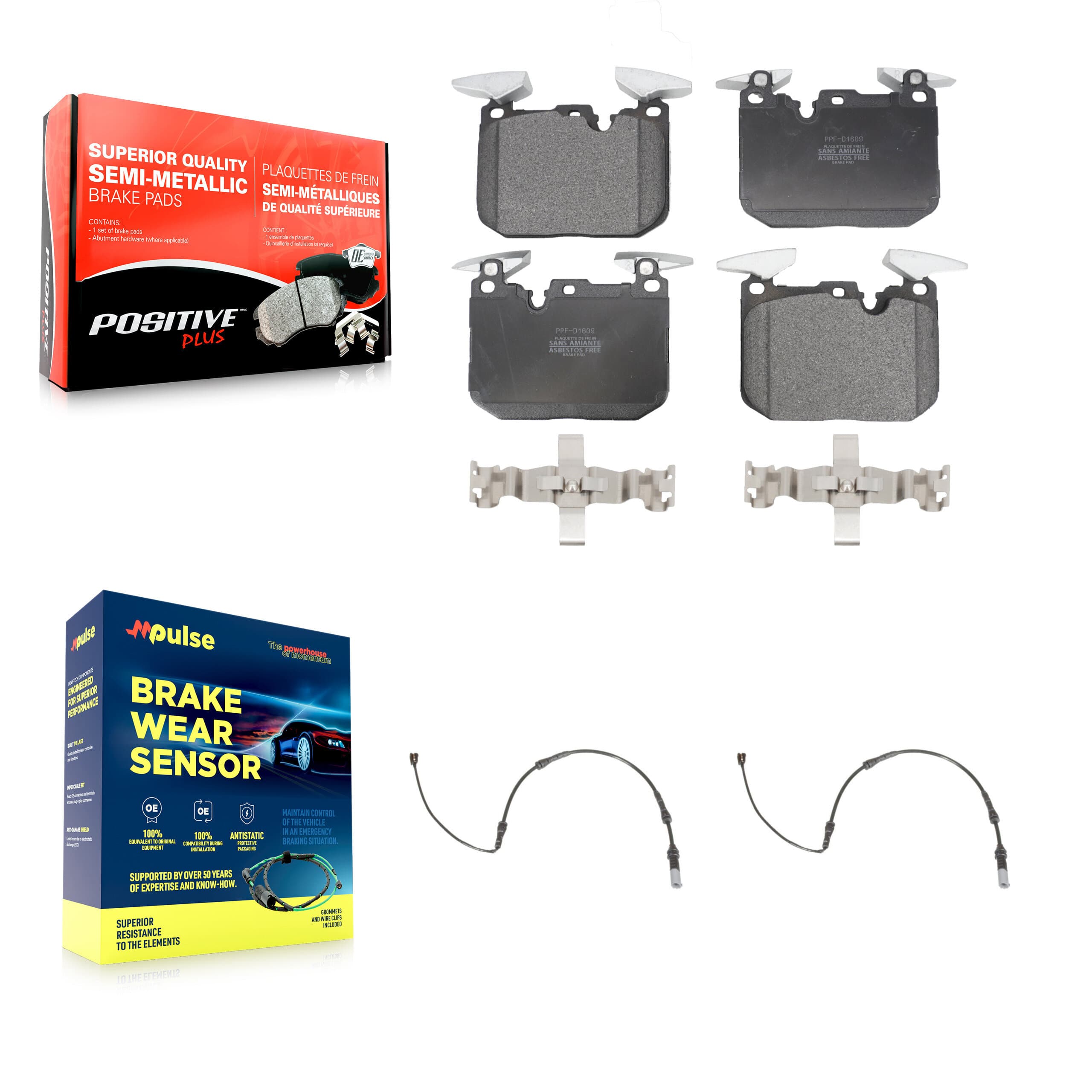 Positive Plus - KPW-100919 - Front Disc Brake Pad Kits image 1