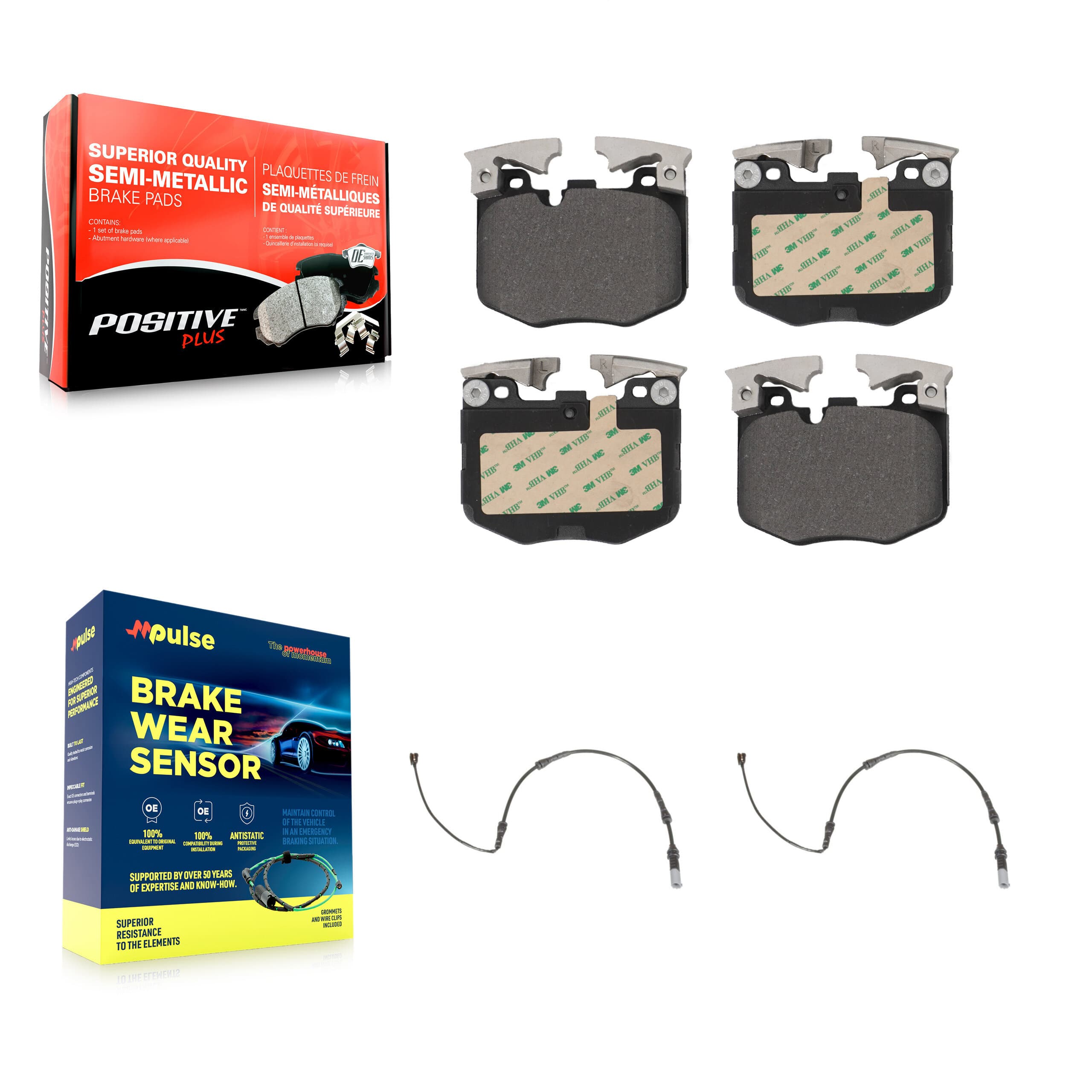 Positive Plus - KPW-100922 - Front Disc Brake Pad Kits image 1