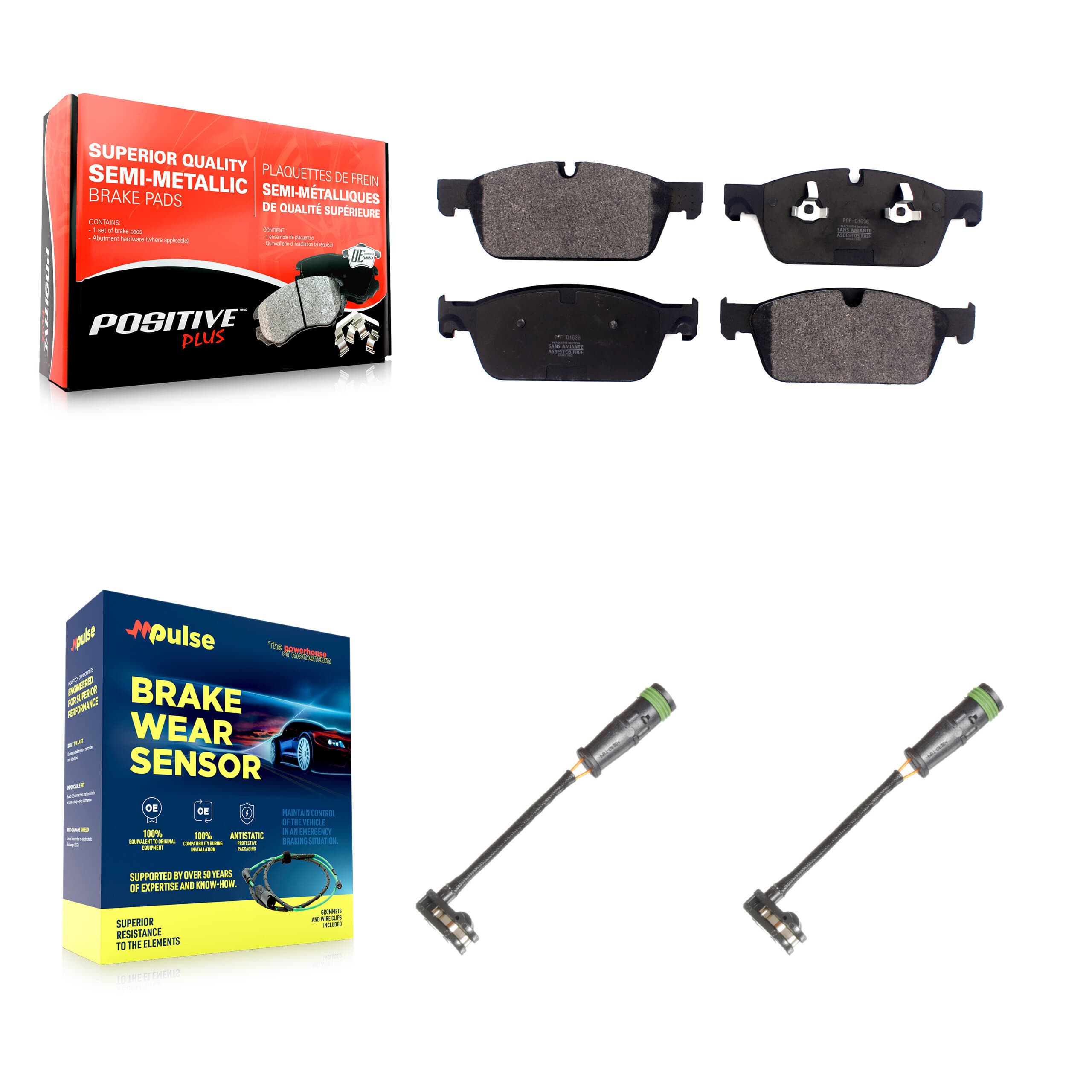 Positive Plus - KPW-100932 - Front Disc Brake Pad Kits image 1