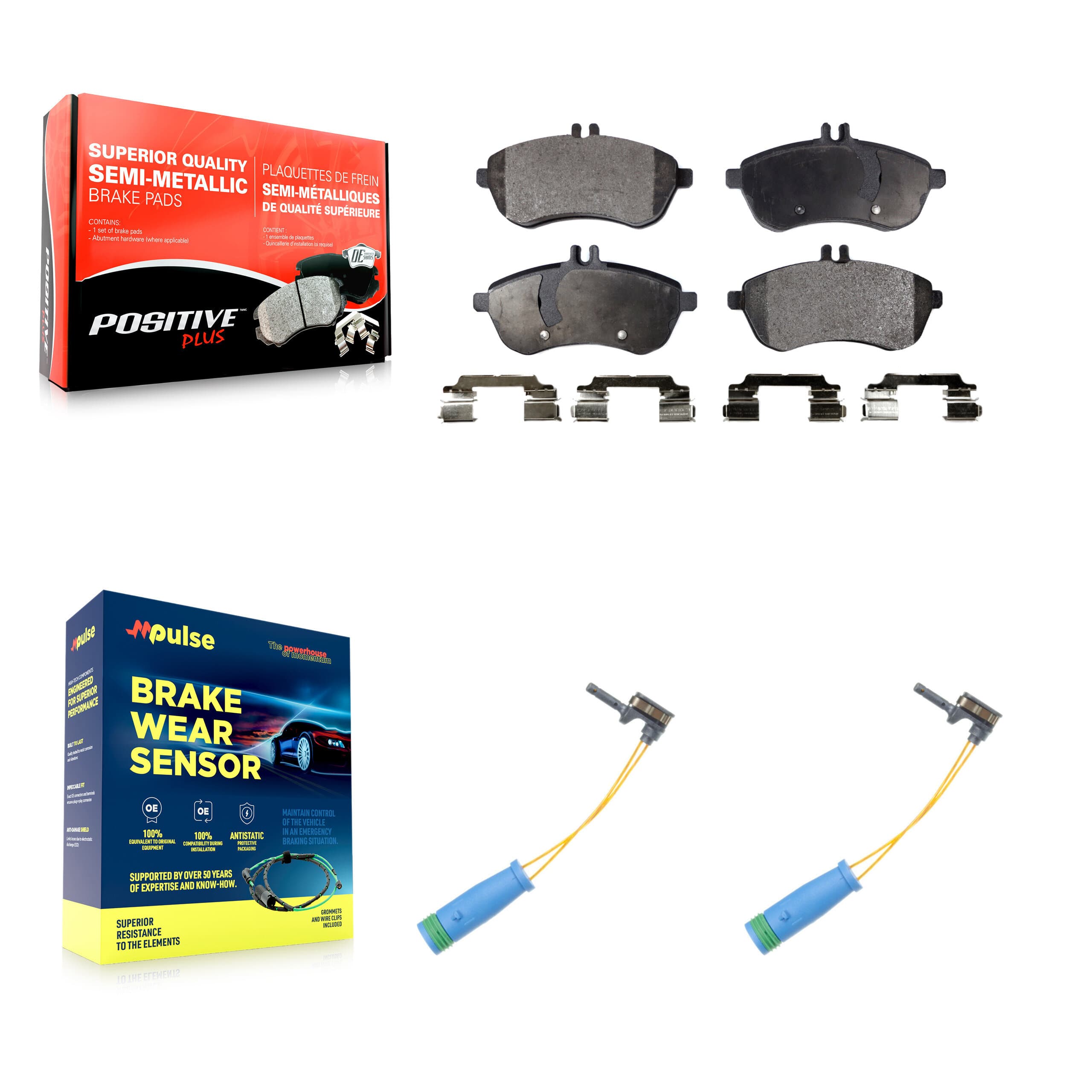 Positive Plus - KPW-100933 - Front Disc Brake Pad Kits image 1