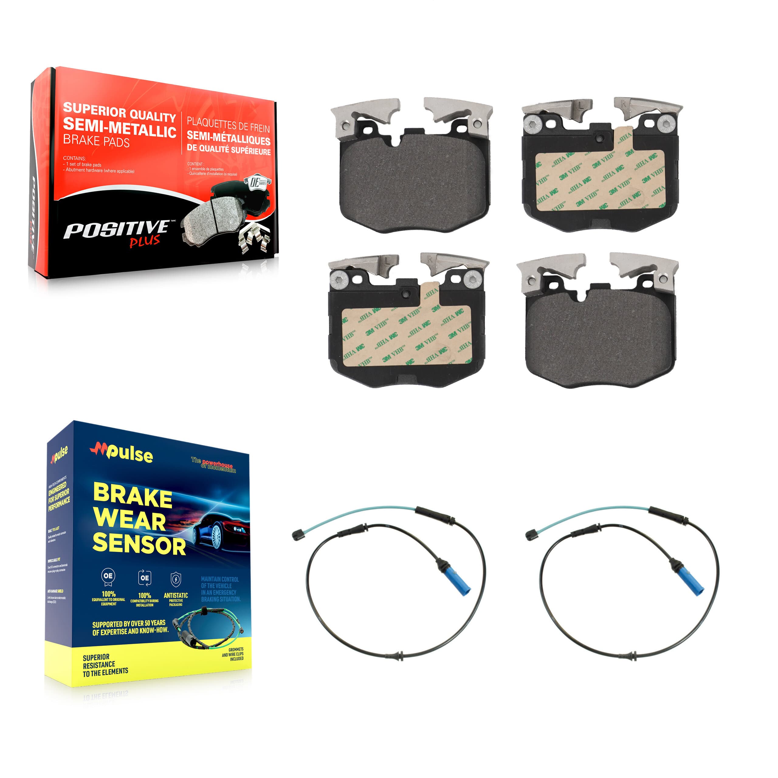 Positive Plus - KPW-100958 - Front Disc Brake Pad Kits image 1