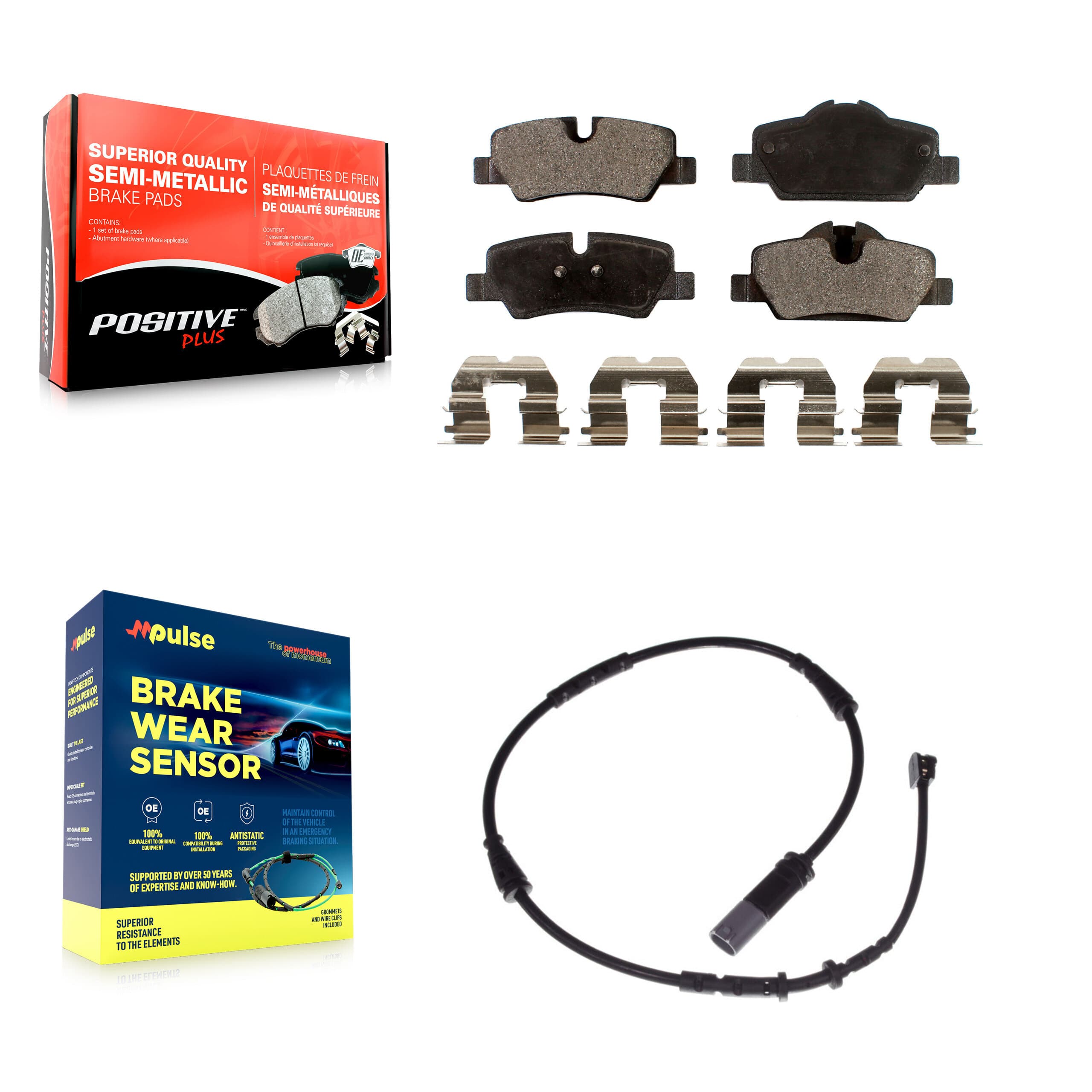 Positive Plus - KPW-100980 - Rear Disc Brake Pad Kits image 1