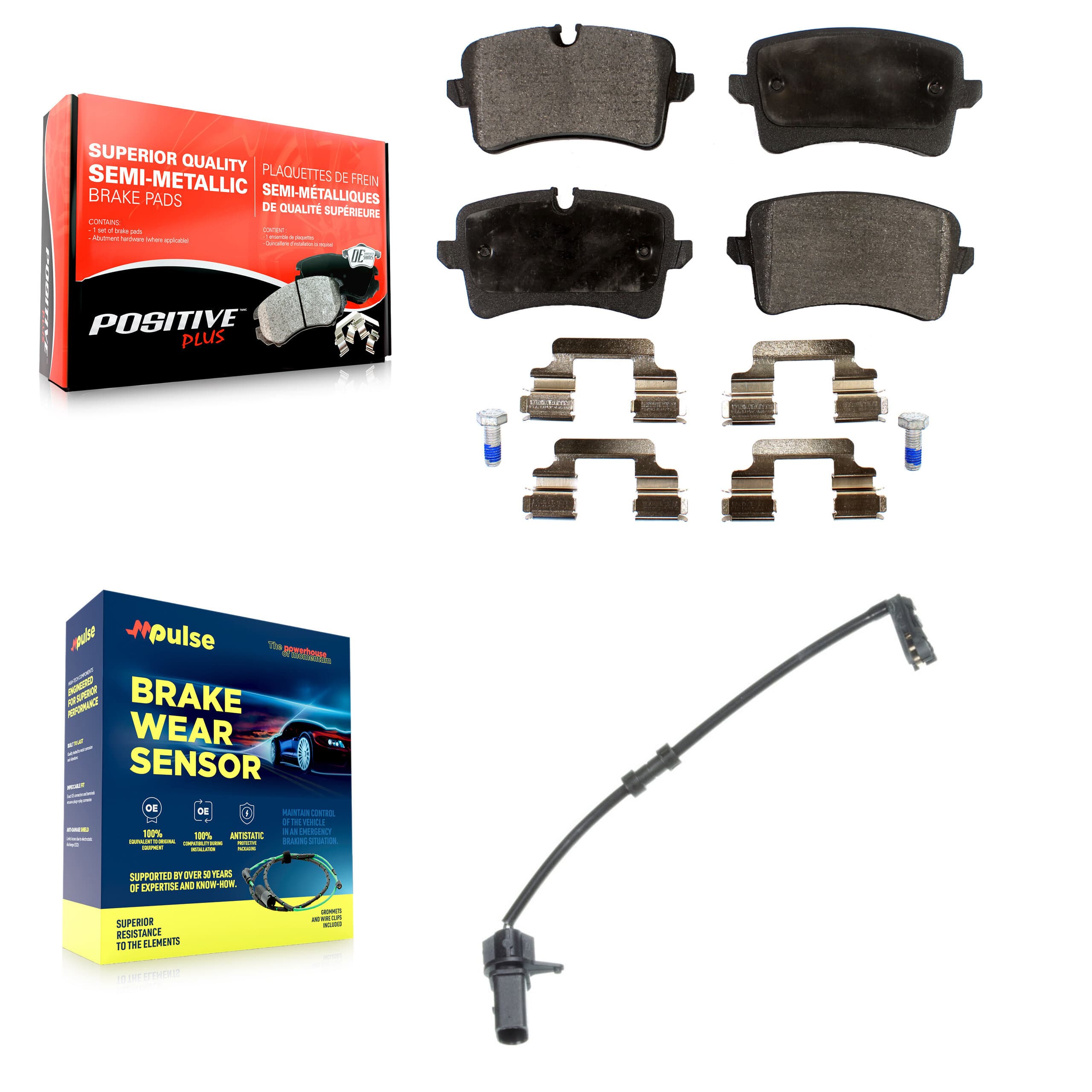 Positive Plus - KPW-100982 - Rear Disc Brake Pad Kits image 1