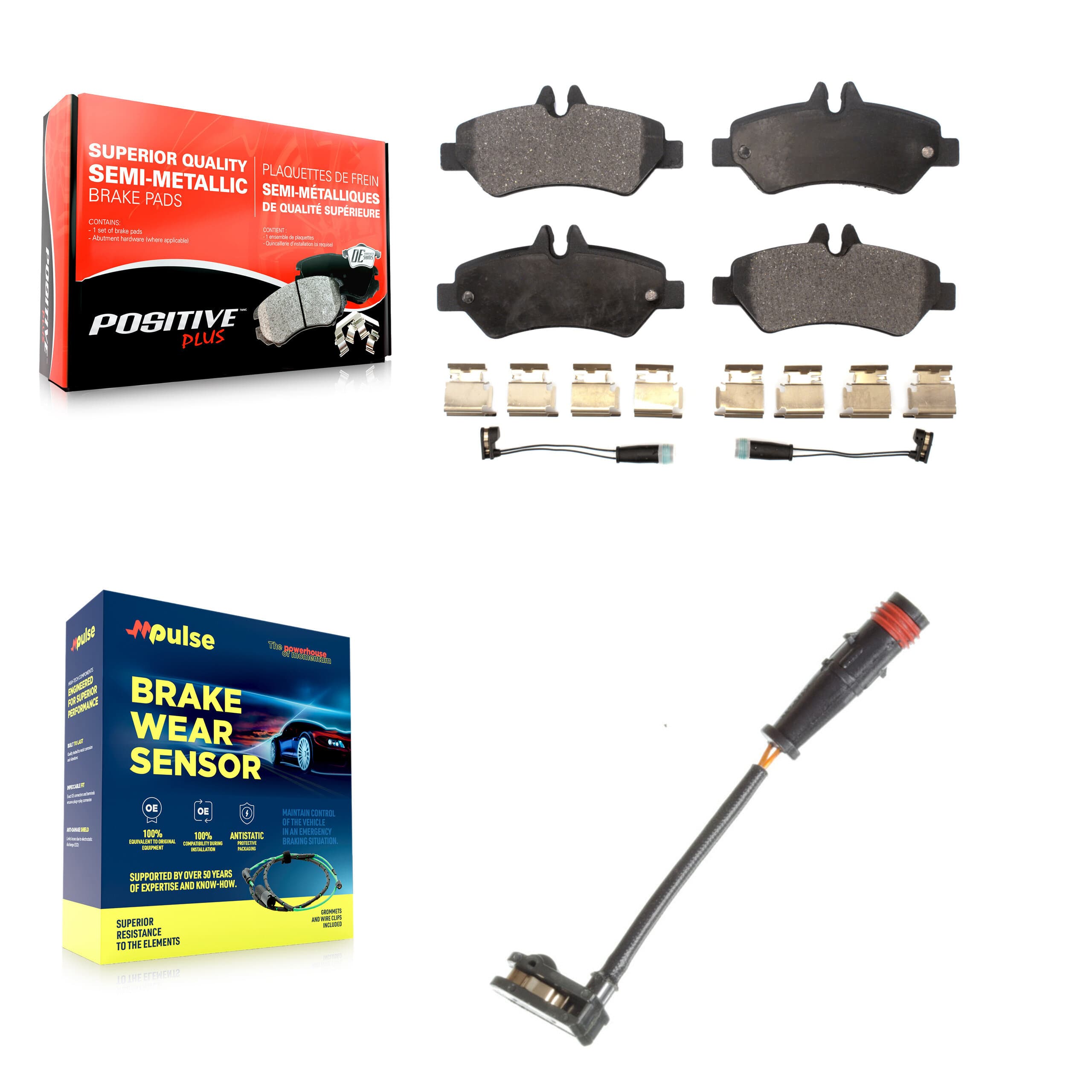 Positive Plus - KPW-101013 - Rear Disc Brake Pad Kits image 1
